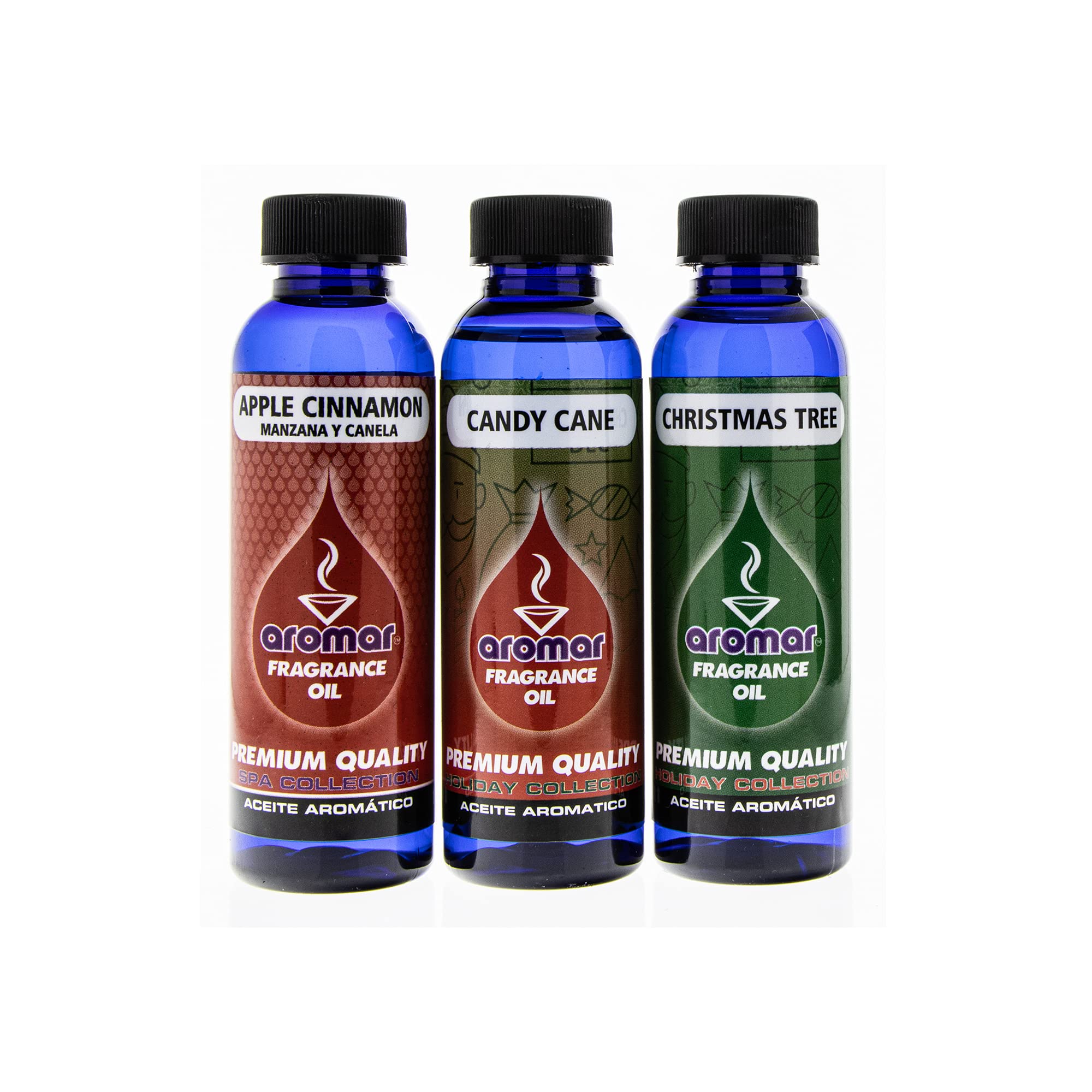 AROMAR Premium Fragrance Oil, 2oz Bottle 3 Pack Long Lasting Aromatic Scent, Fresh and Revitalizing - AB Mystery