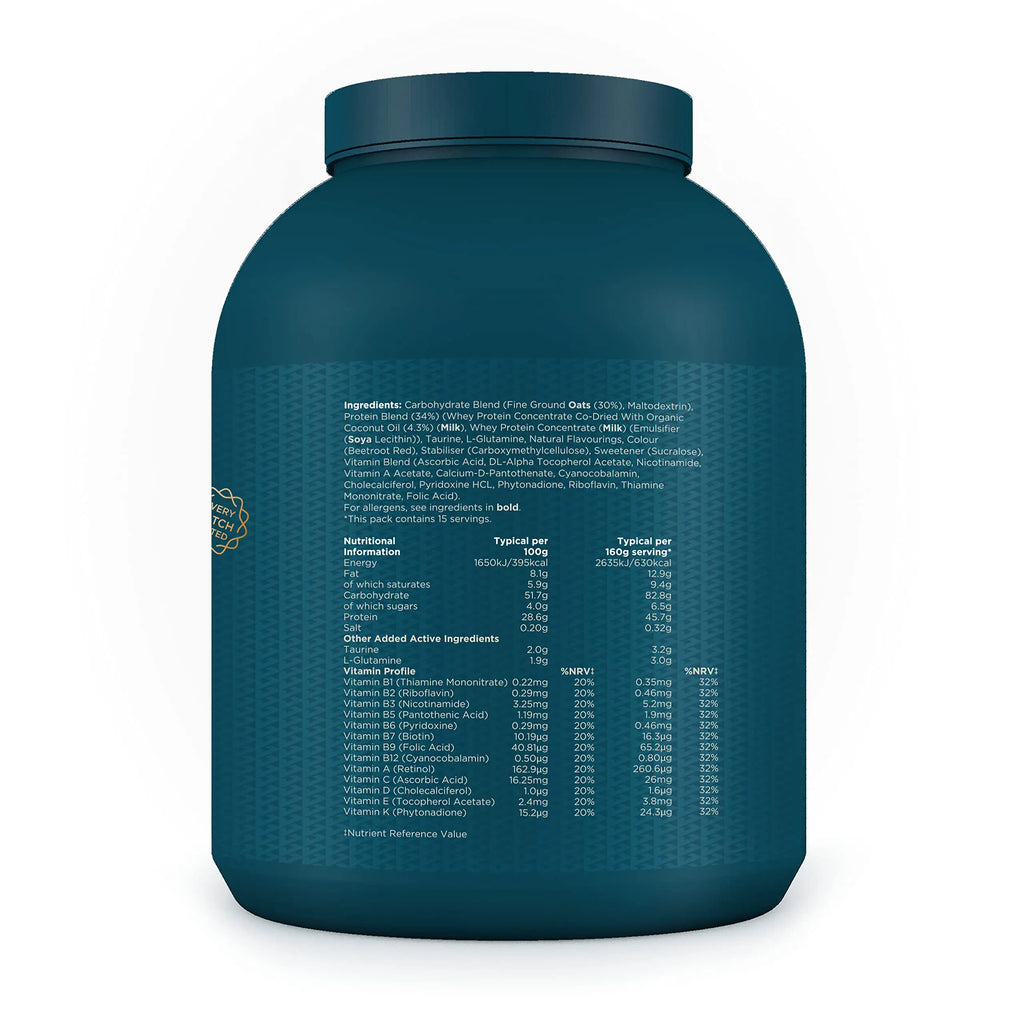 Kinetica OatGain Weight Gainer 600+ Calories & 47g Protein per Serving, 2.4 kg Kinetica