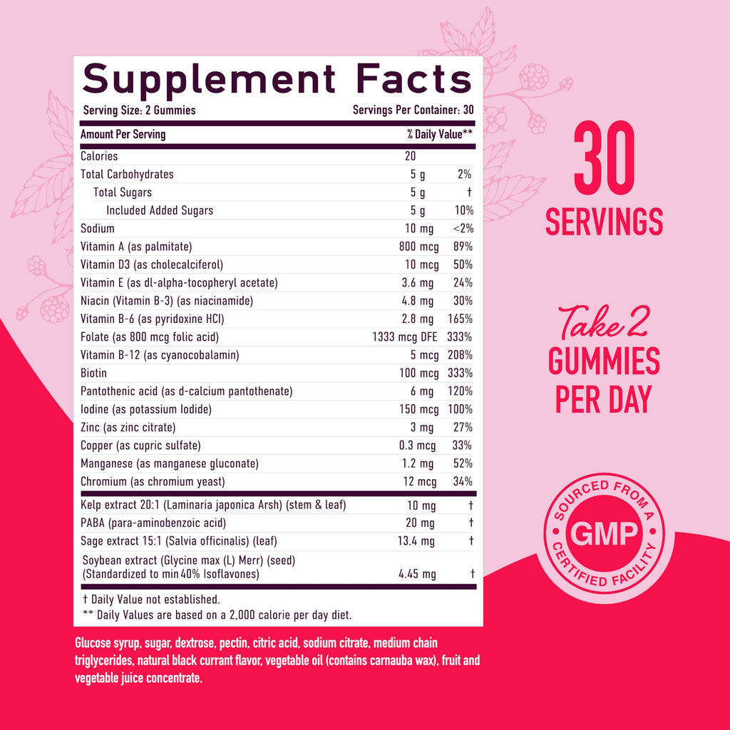 Menopause Support Gummies | Hormone Balance Relief for Hot Flashes, Night Sweats, Mood Swings - AB Mystery