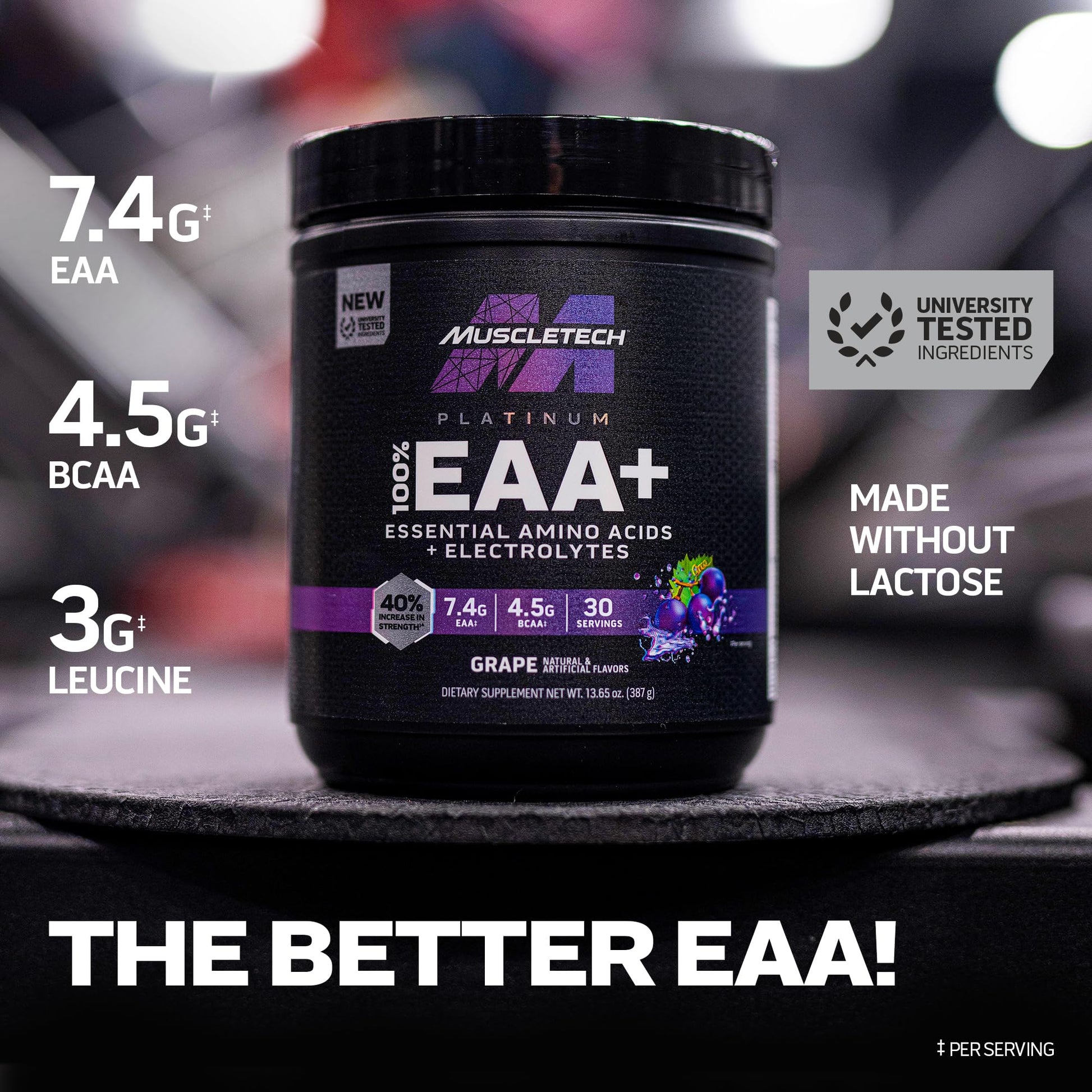 MuscleTech | Platinum 100% EAA+ |Essential Amino Acids | Muscle Strength Builder - AB Mystery