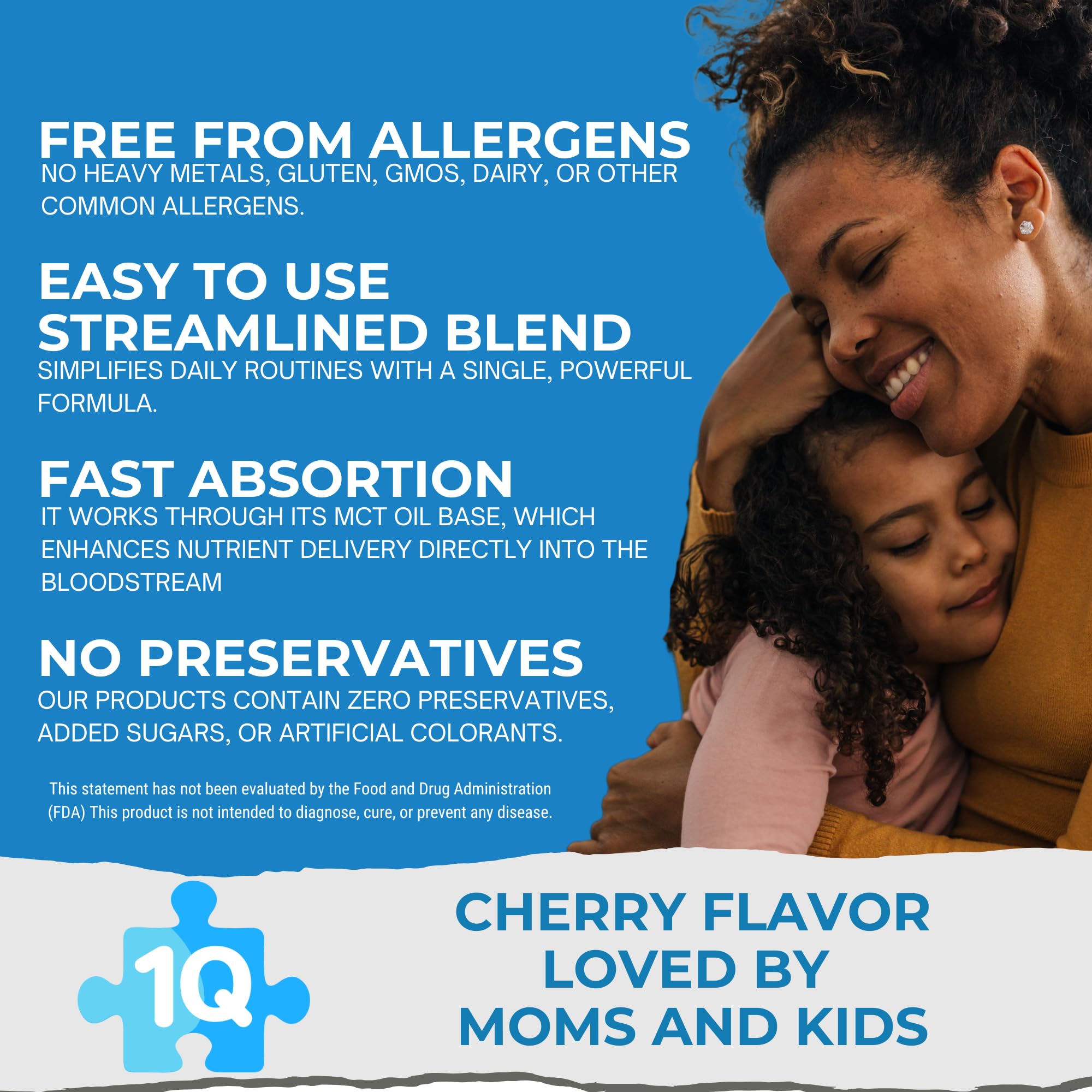 1Q Immune – Liquid Immune Support Supplement for Kids | Elderberry Extract, Turmeric & Acerola Cherry - AB Mystery