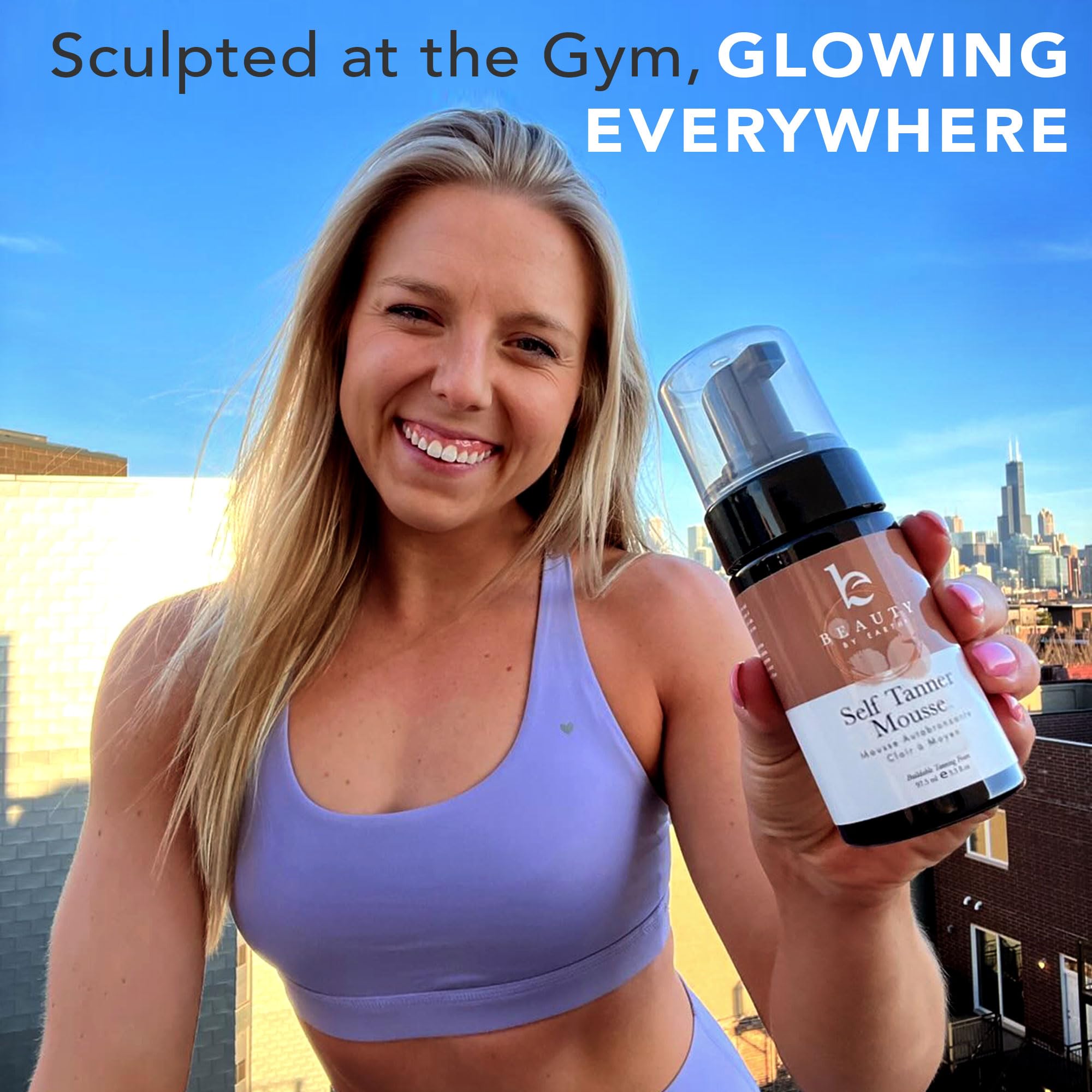 Self Tanner Tanning Mousse Kit - USA Made with Natural & Organic Ingredients - AB Mystery