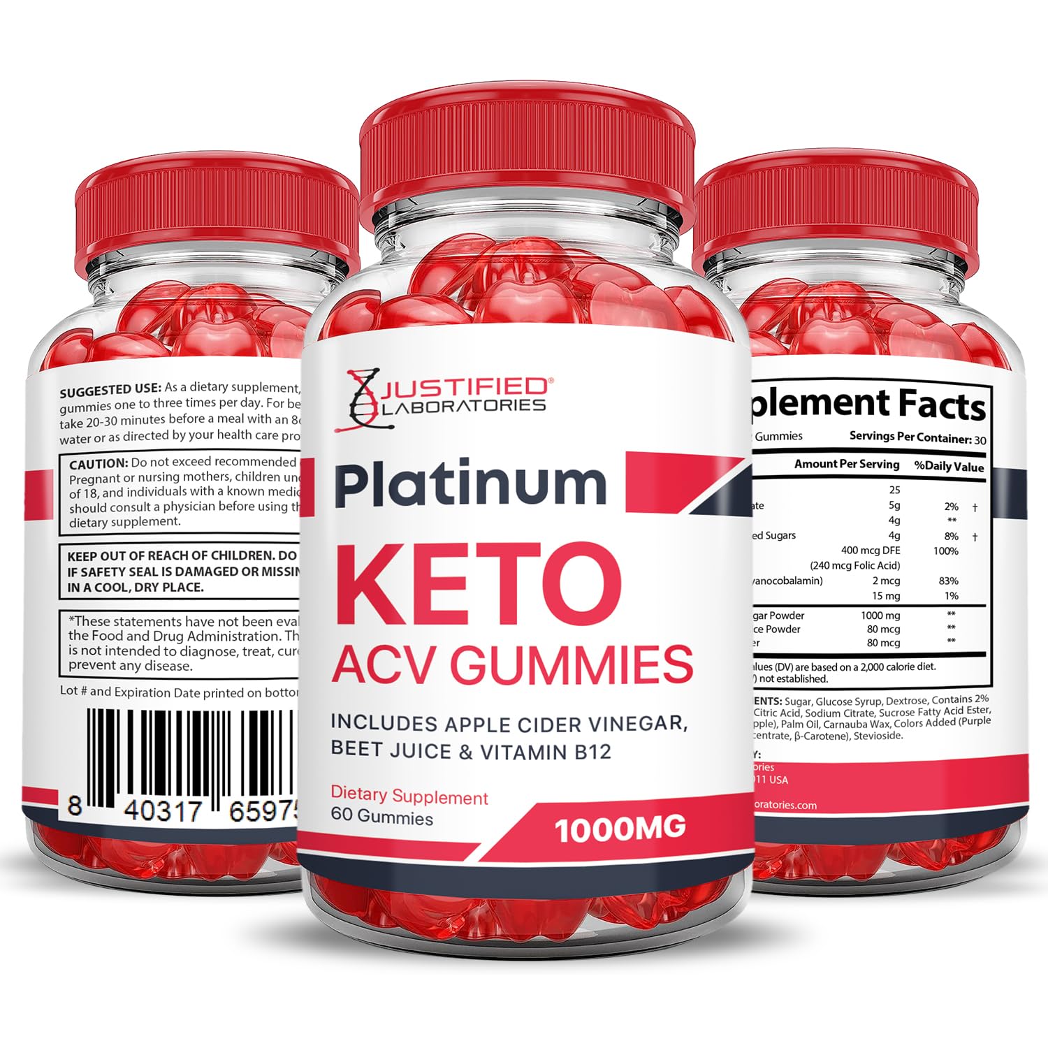 (2 Pack) Platinum Keto ACV Gummies Advanced Formula 1000MG Platinum Keto Gummies