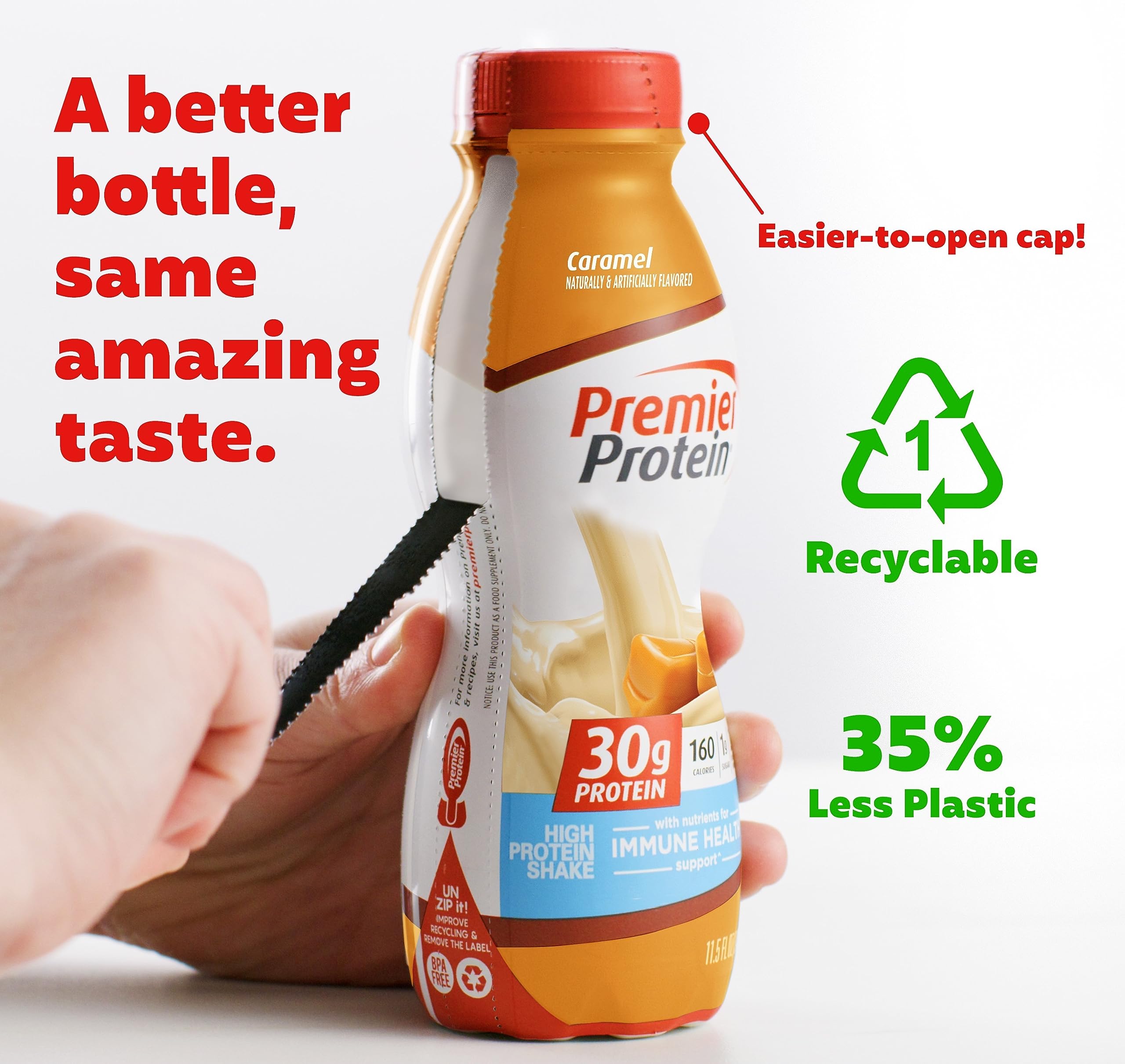 Premier Protein Powder & Premier Liquid Protein Shake, Caramel, 30g Protein, 1g Sugar - AB Mystery