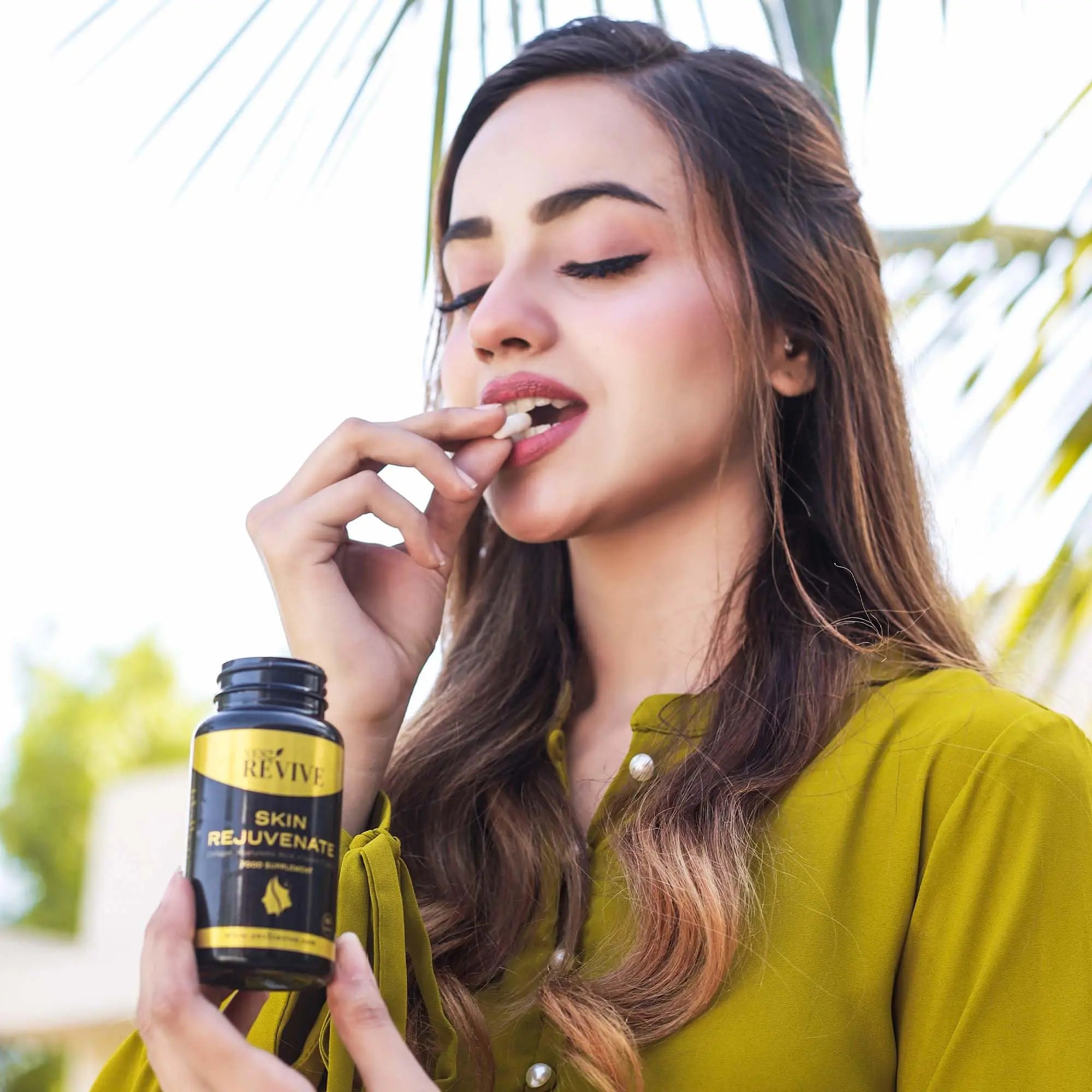 YES2 REVIVE Marine Collagen Capsules - Enhanced with Hyaluronic Acid Vitamin C & E Skin Rejuvenate - AB Mystery