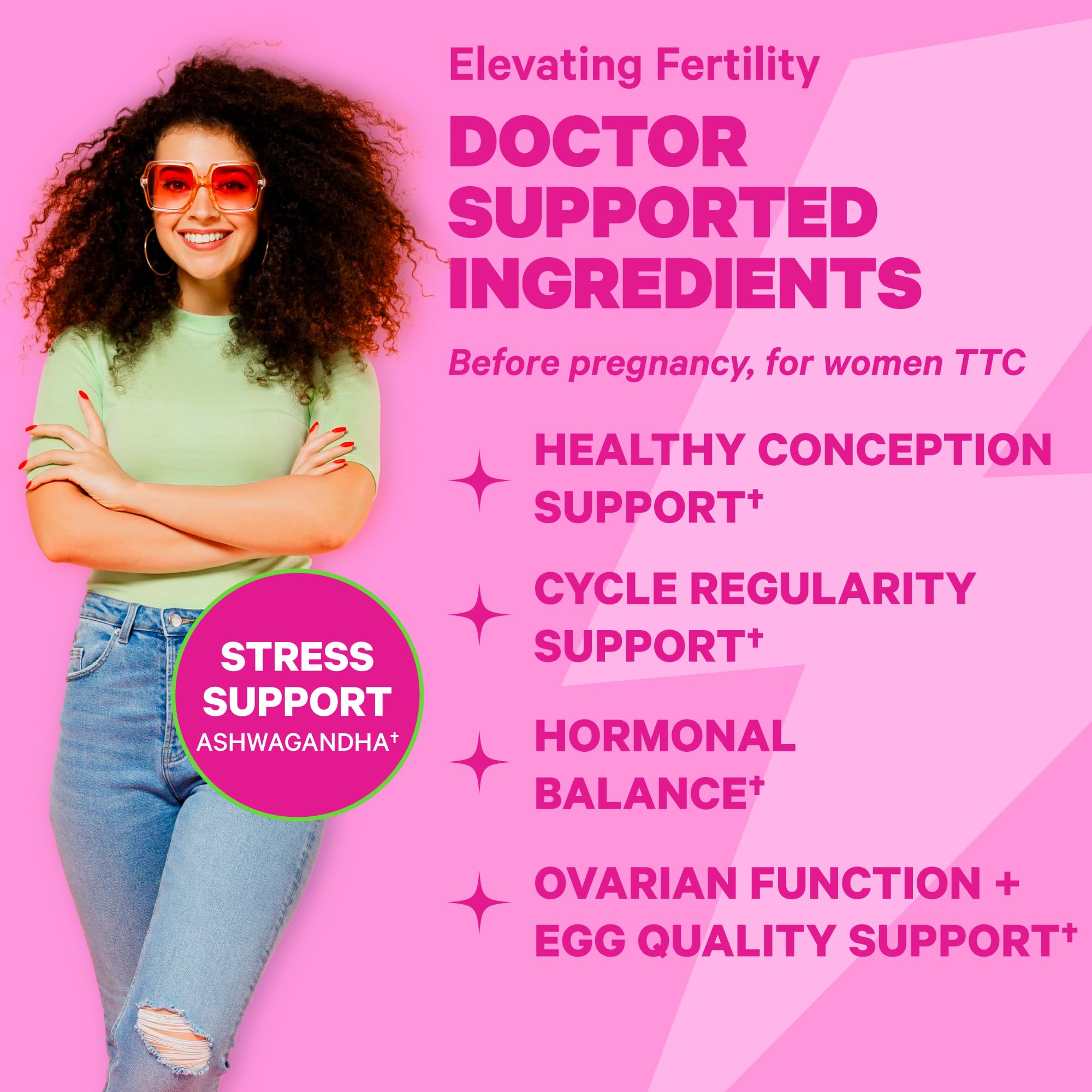 Pink Stork Fertility Supplements for Women and Progesterone Cream Pink Stork