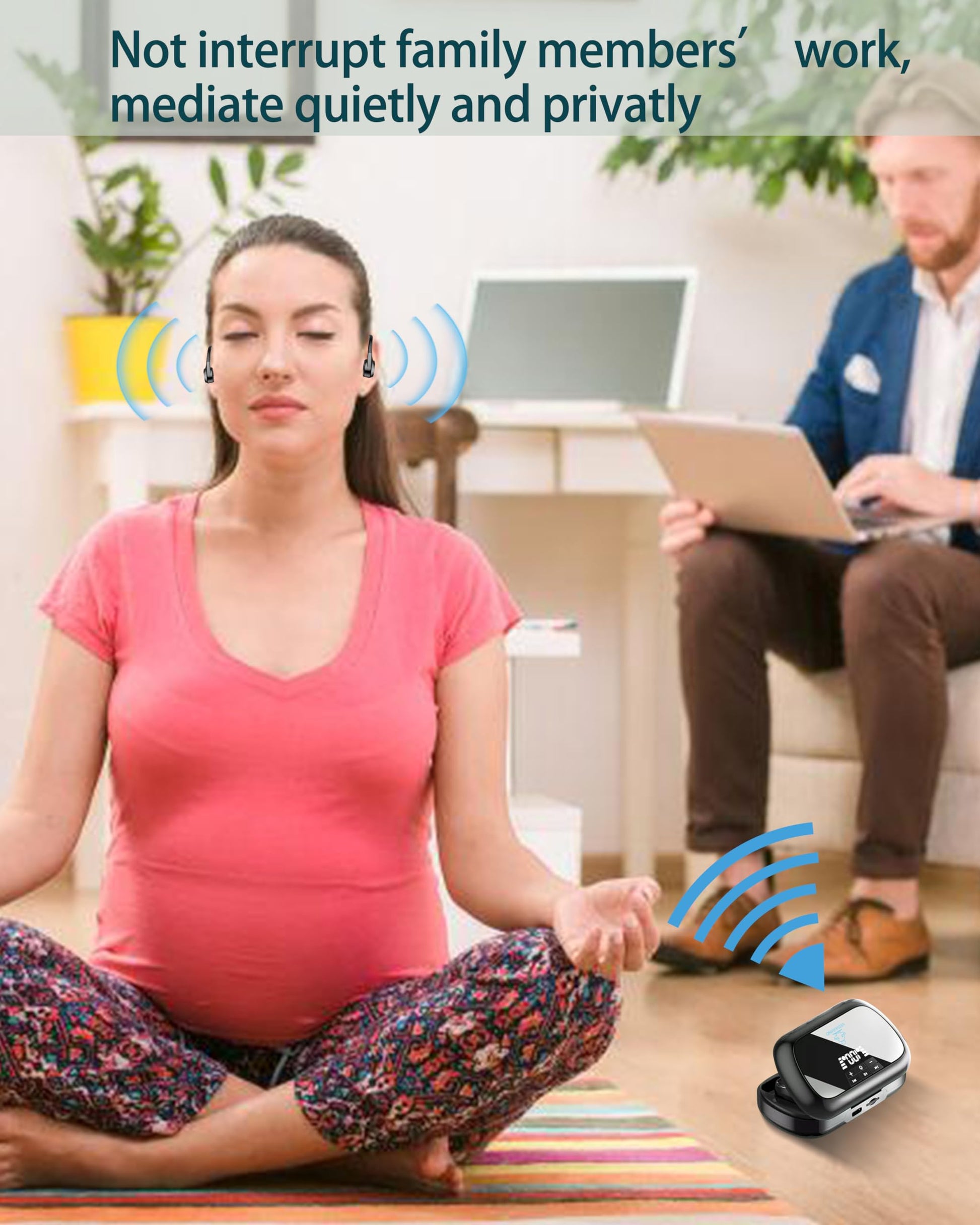 Sound Frequency Machine, Vedawind Meditation Accessory, Mindfulness, Tone Therapy System - AB Mystery