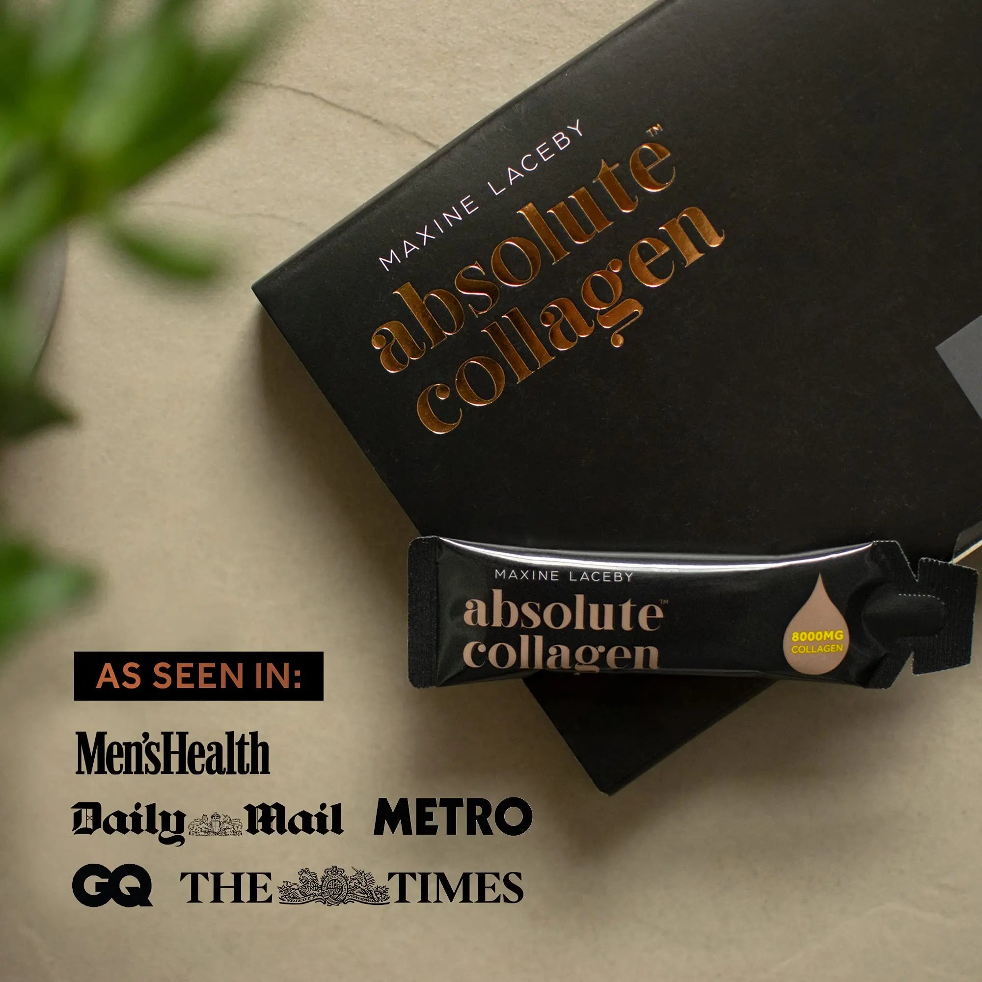 Absolute Collagen Marine Liquid Collagen Supplement for Men - Higher Absorption Than Tablets - 14 x 8000 mg Absolute Collagen