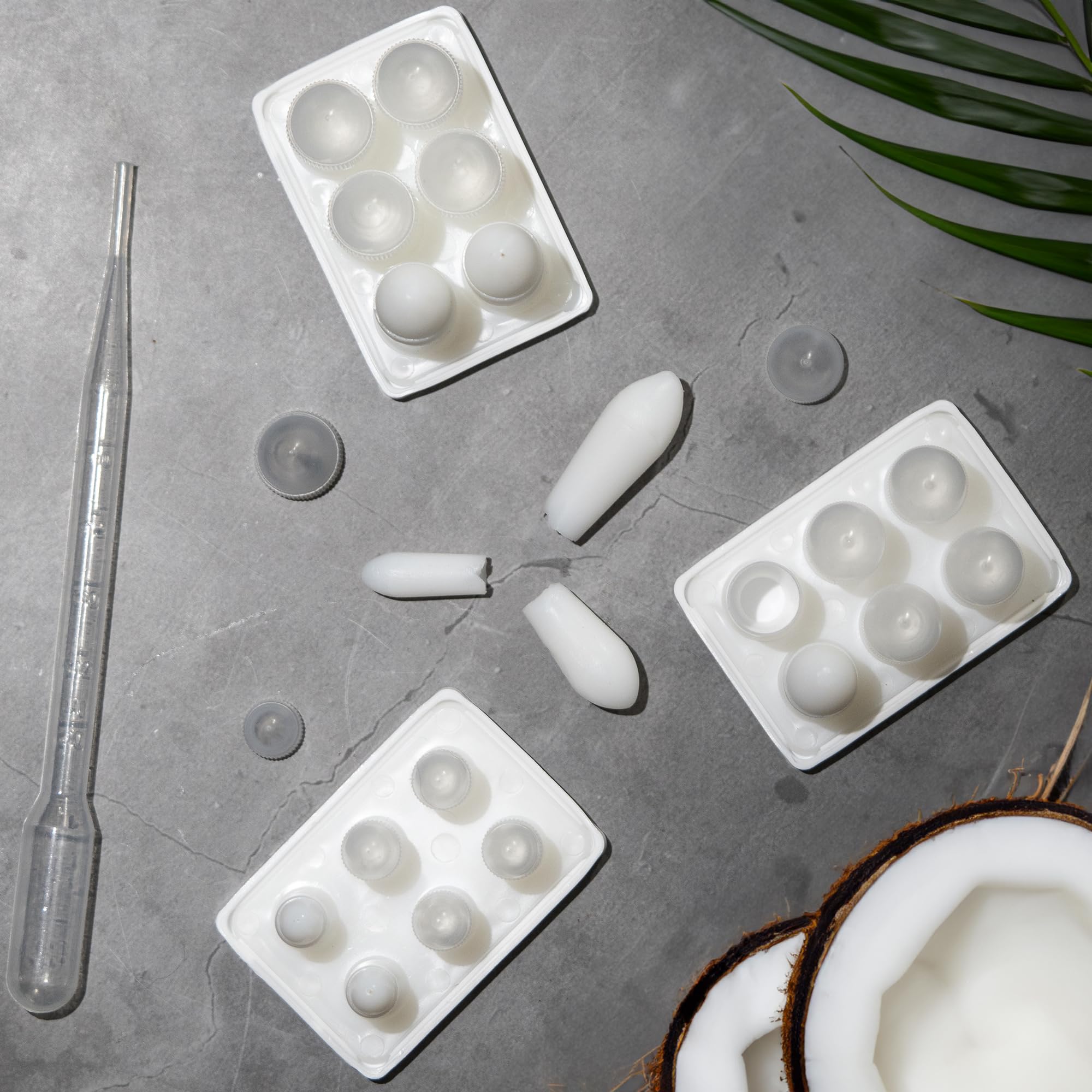 Suppository Molds Kit - Made in France, 3 Sizes (1ml, 2ml, 3ml), Reusable Suppositories Mold - 4 Trays - AB Mystery