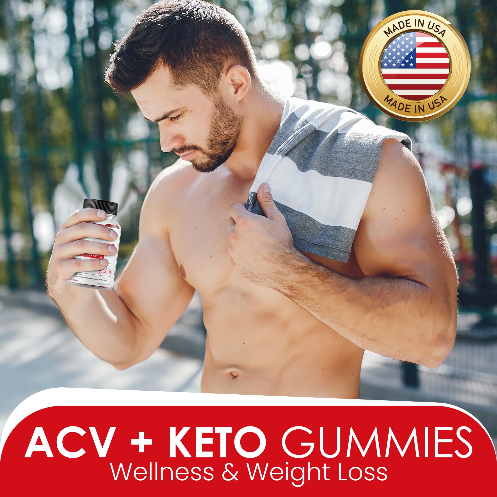 Nutrocell Simpli Health ACV Ketos Gummies Keto Apple Cider Vinegar 1050mg, Simplihealth - AB Mystery