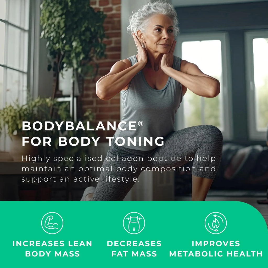 BODYBALANCE® Collagen Powder by LLS - Hydrolysed Bovine Collagen Peptides Types 1 & 3 with Vitamin C - Joint, Ligament - AB Mystery