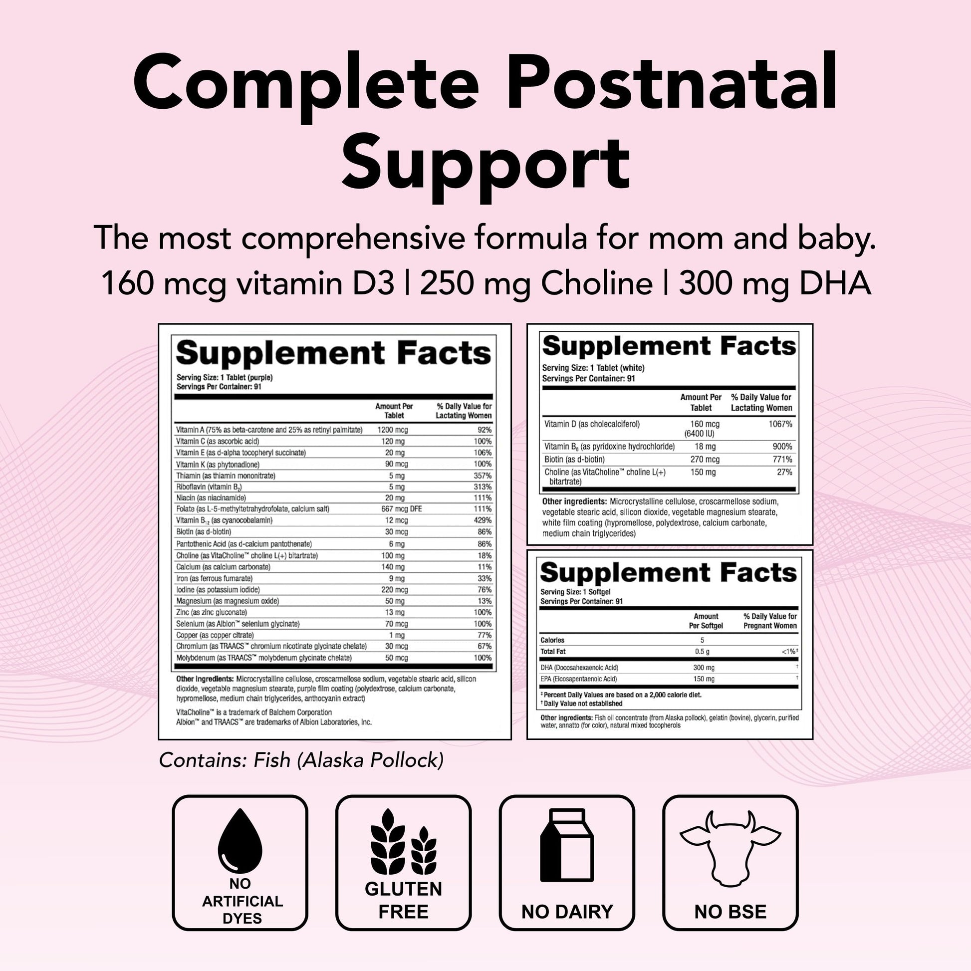 Theralogix TheraNatal Lactation Complete Postnatal Vitamin Supplement - 13-Week - AB Mystery