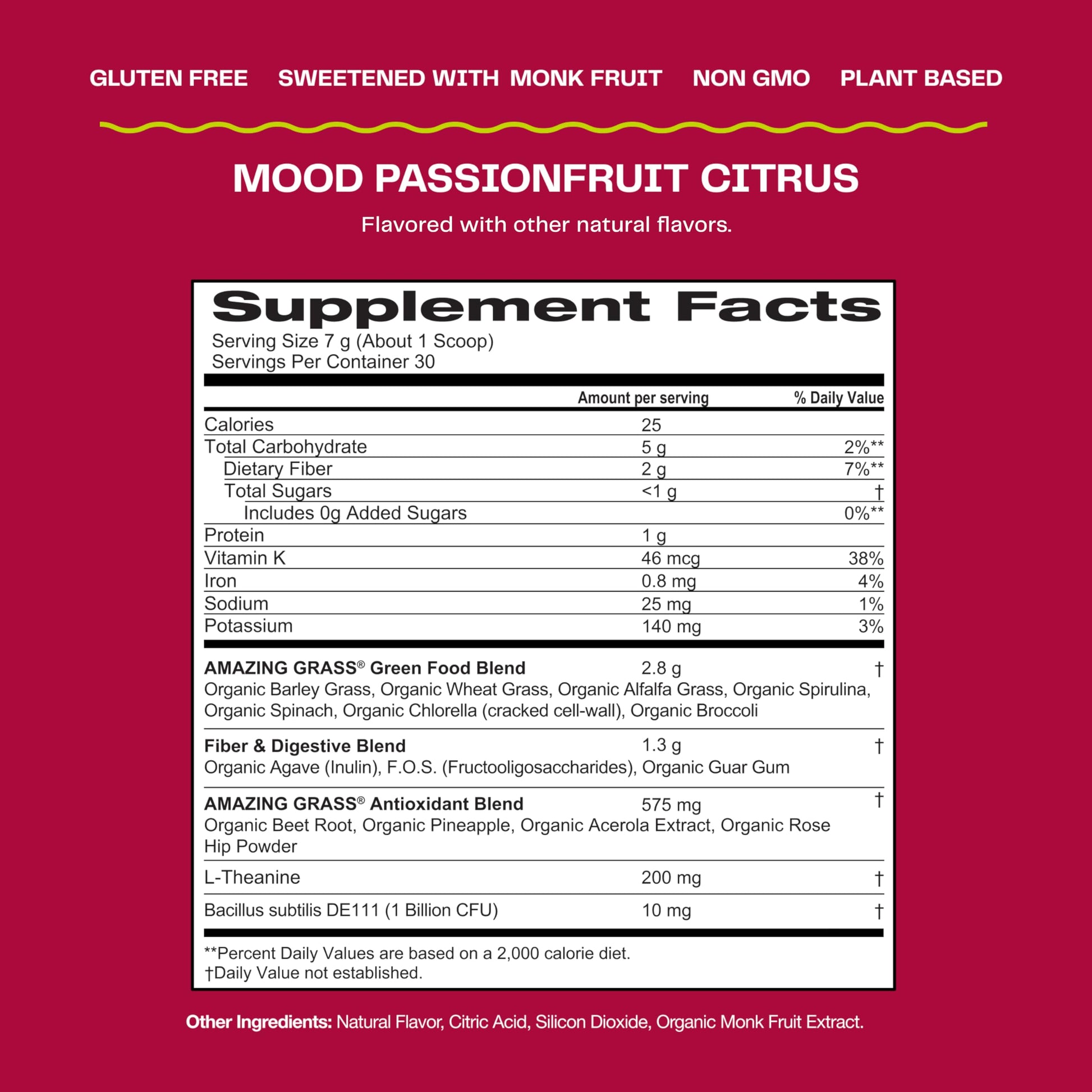 Amazing Grass Greens Blend Mood: Super Greens Powder Smoothie Mix for Mood, Relaxat - AB Mystery