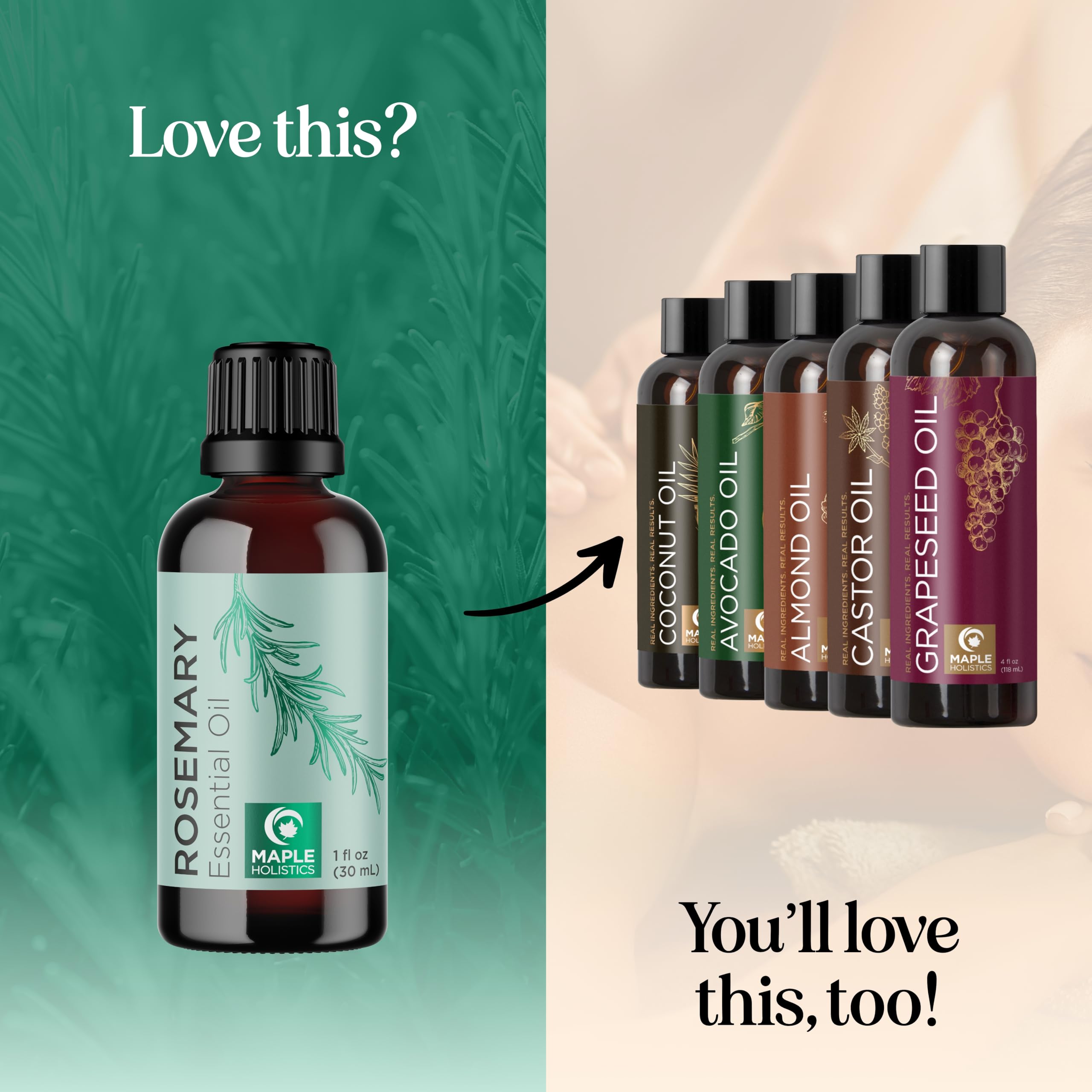 Pure Rosemary Essential Oil for Aromatherapy - Pure Rosemary Oil for Hair Skin and Nails - AB Mystery