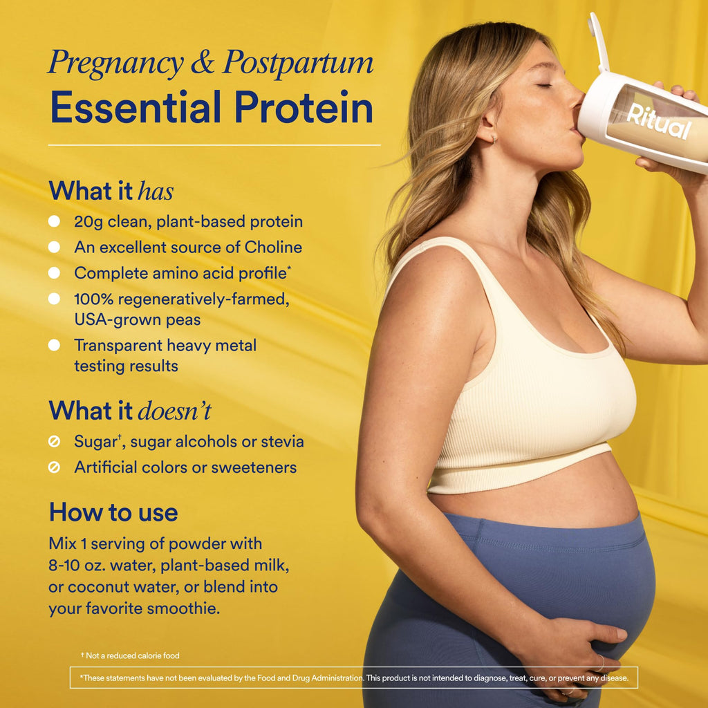 Ritual Prenatal Multivitamin and Protein Duo with Prenatal Vitamins and Organic Vanilla Protein Ritual