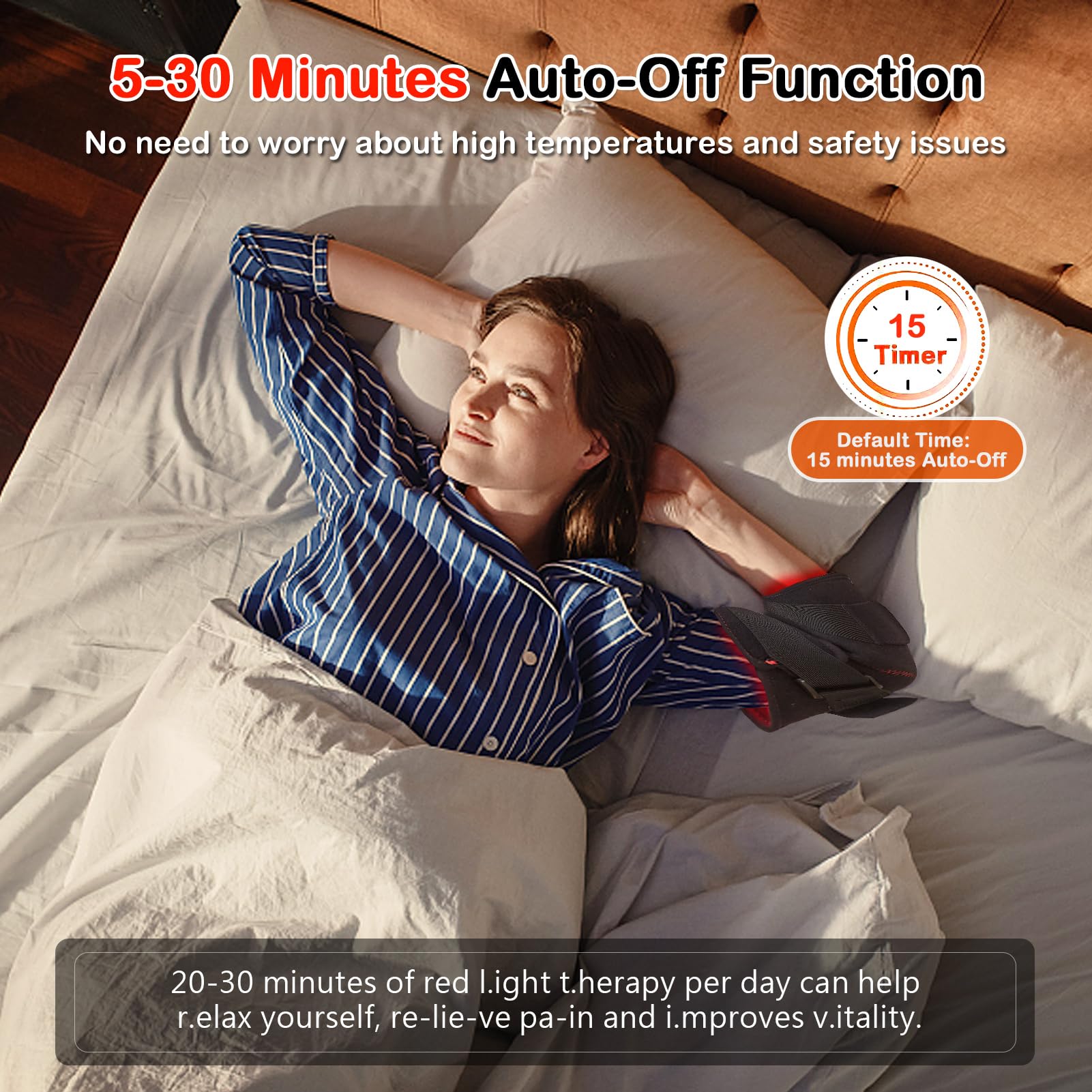 JOBYNA Red and I.nfrared L.ight T.herapy for Elbow Wrap, 850nm Near I.nfrared L.ight & 660nm - AB Mystery