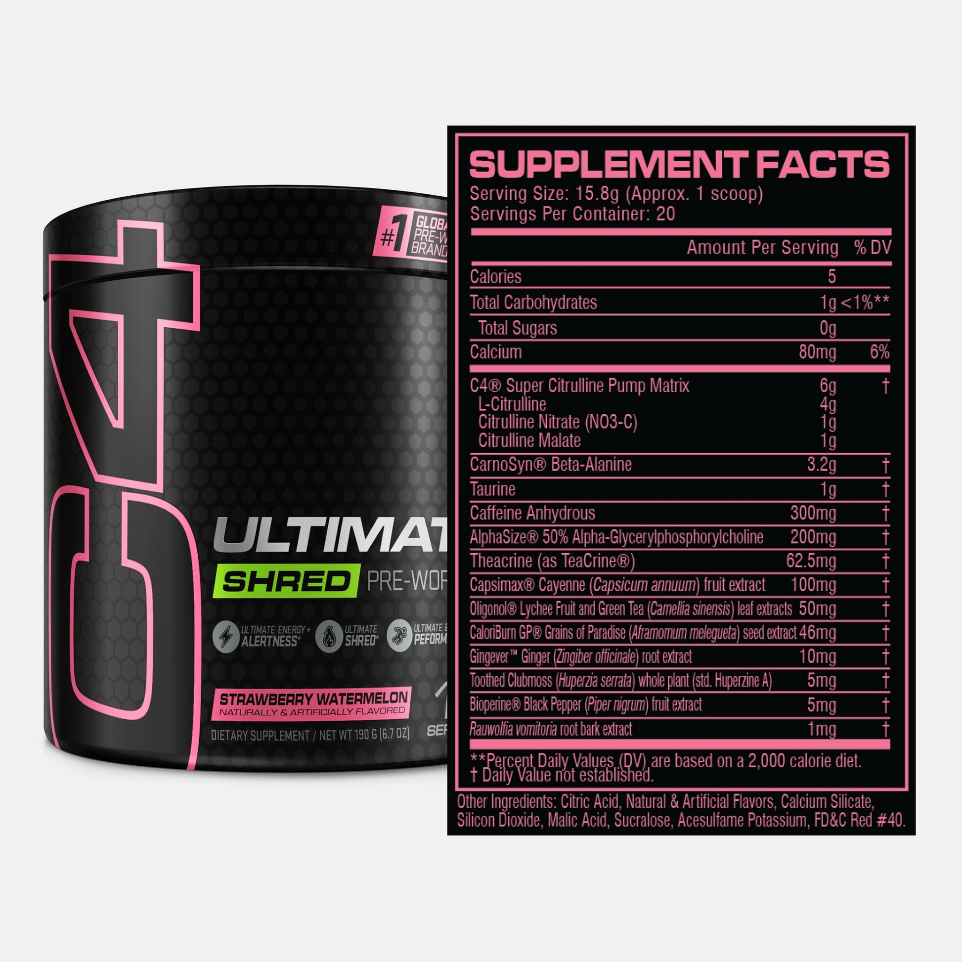 Cellucor C4 Ultimate Shred Pre Workout Powder, Fat Burner for Men & Women, Weight Loss - AB Mystery