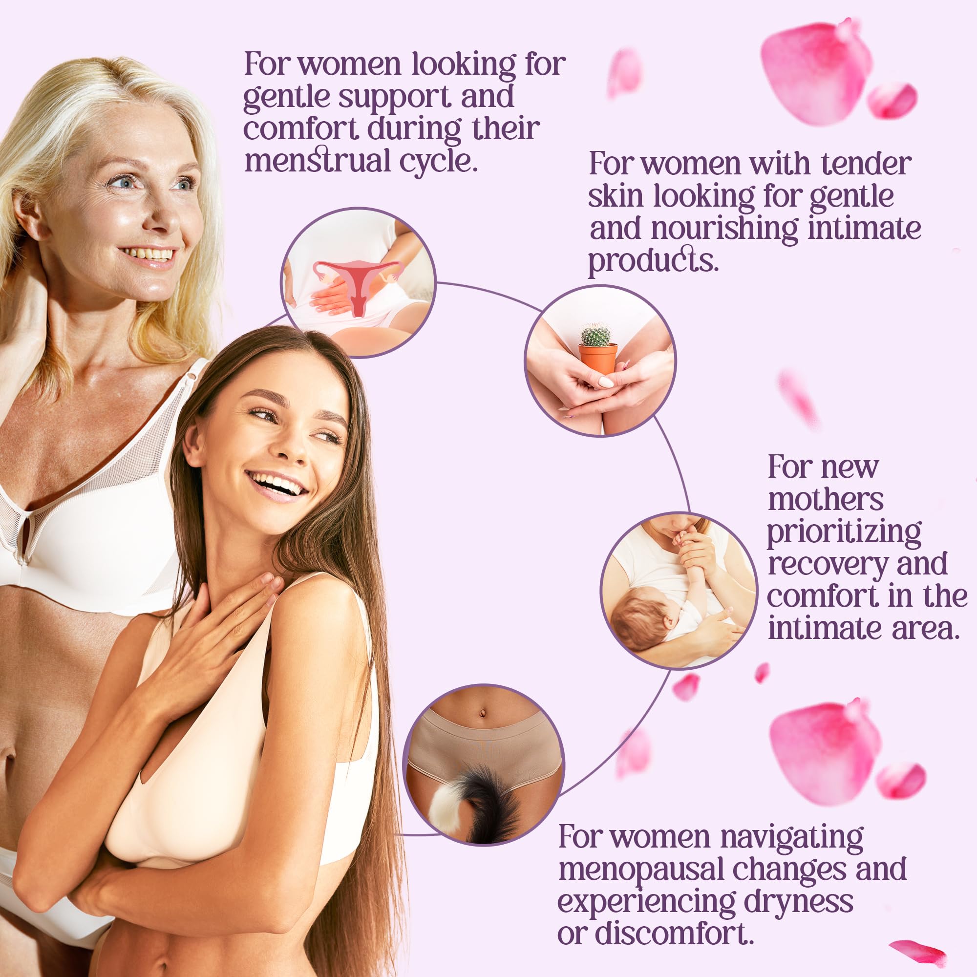 vibraxlabs Yoni Oil 1 Oz. Rose Scented Daily Feminine Wash Vulva Oil for pH Balance and Female Dryness - AB Mystery