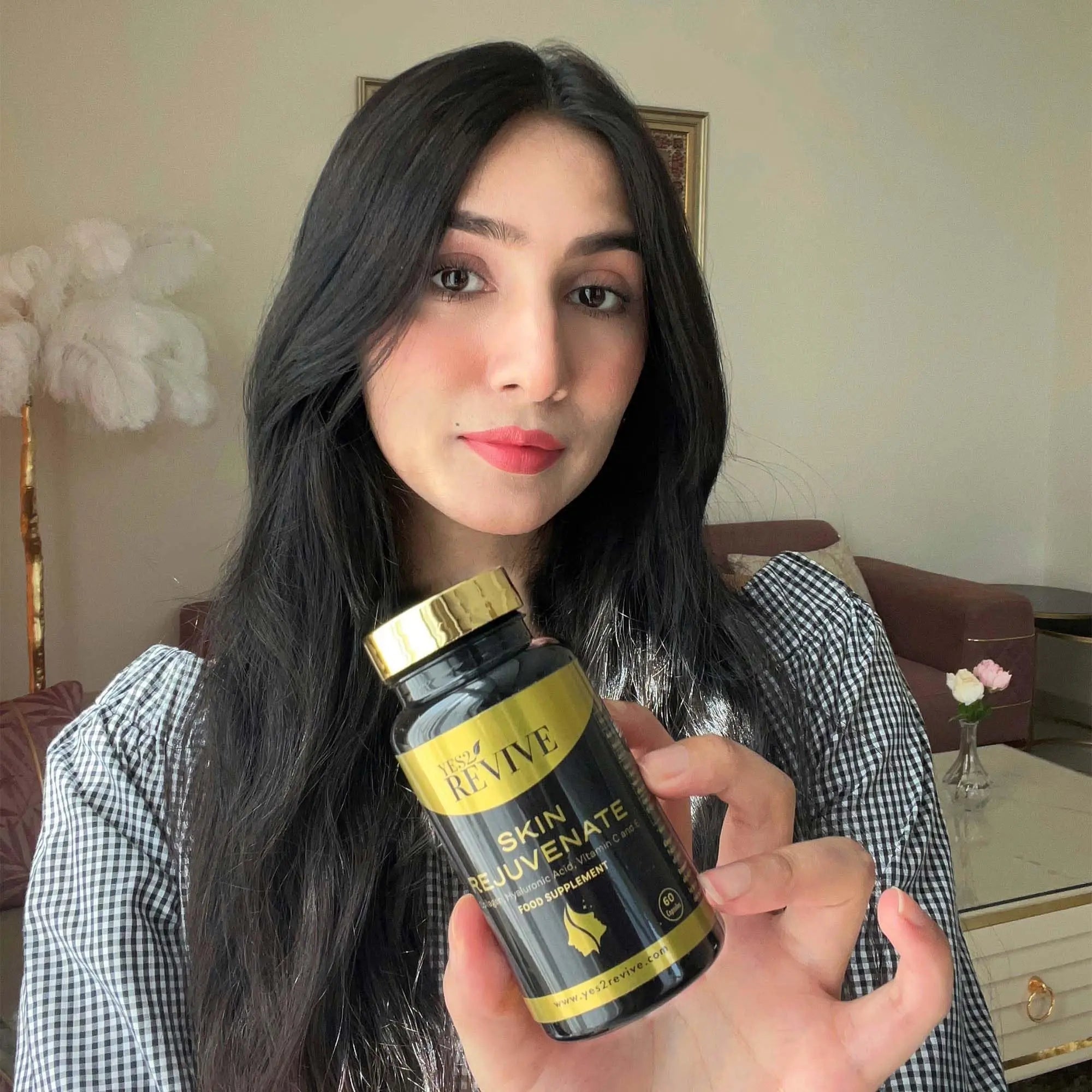 YES2 REVIVE Marine Collagen Capsules - Enhanced with Hyaluronic Acid Vitamin C & E Skin Rejuvenate - AB Mystery