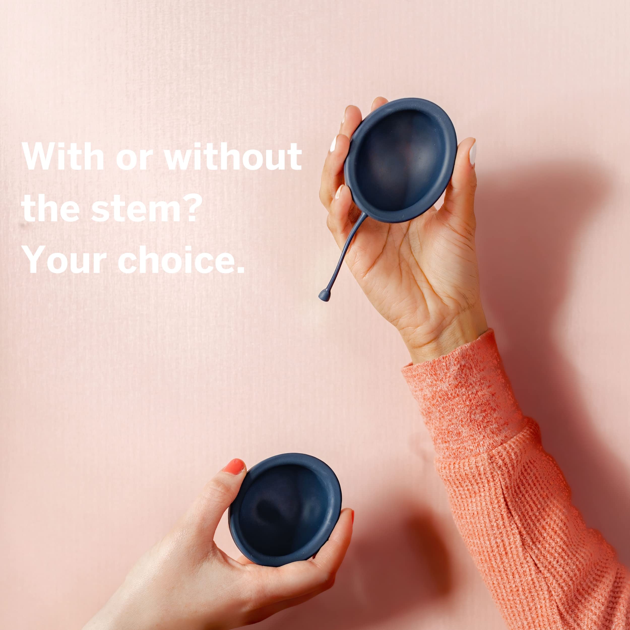 Pixie Soft Menstrual Disc - Ranked 1 for Most Soft Reusable Period Disc - Removable Stem - AB Mystery