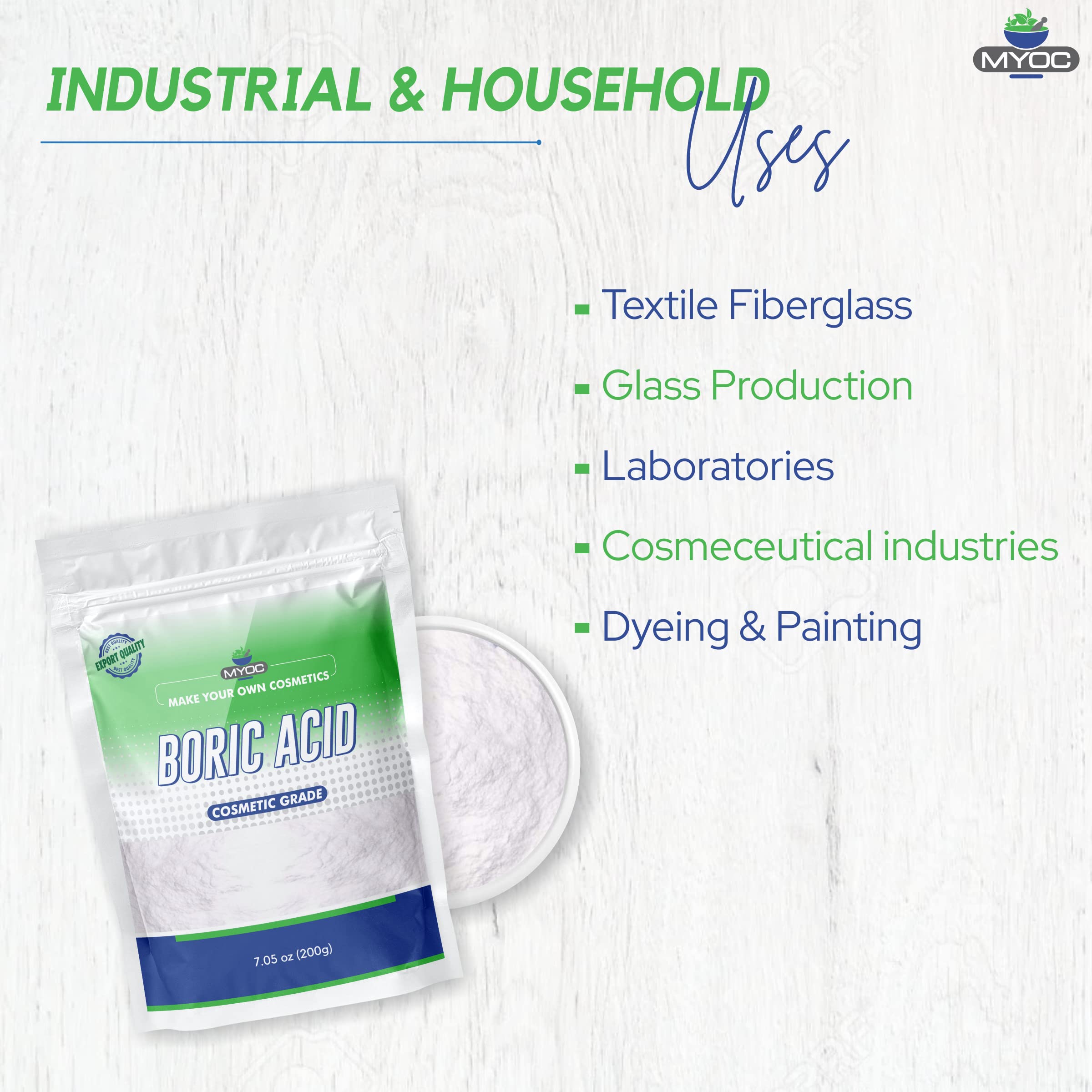 MYOC Boric Powder - 12 Oz (7.05 Ounces (Pack of 1)) - AB Mystery