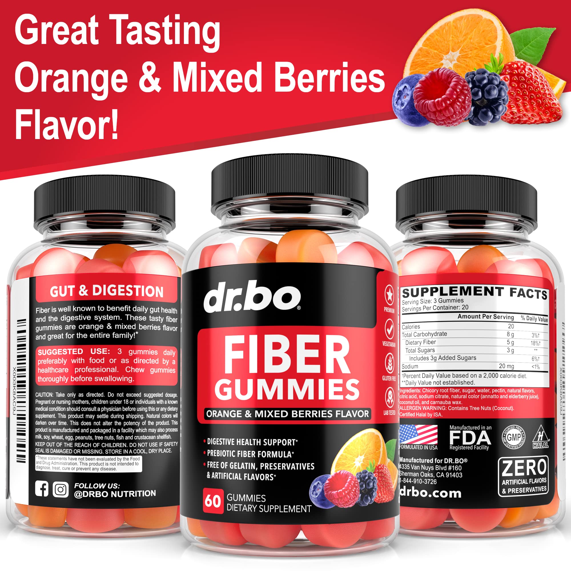 Fiber Gummies for Adults & Kids - Tasty Gummy Prebiotic Fiber Supplement for Max Digest - AB Mystery
