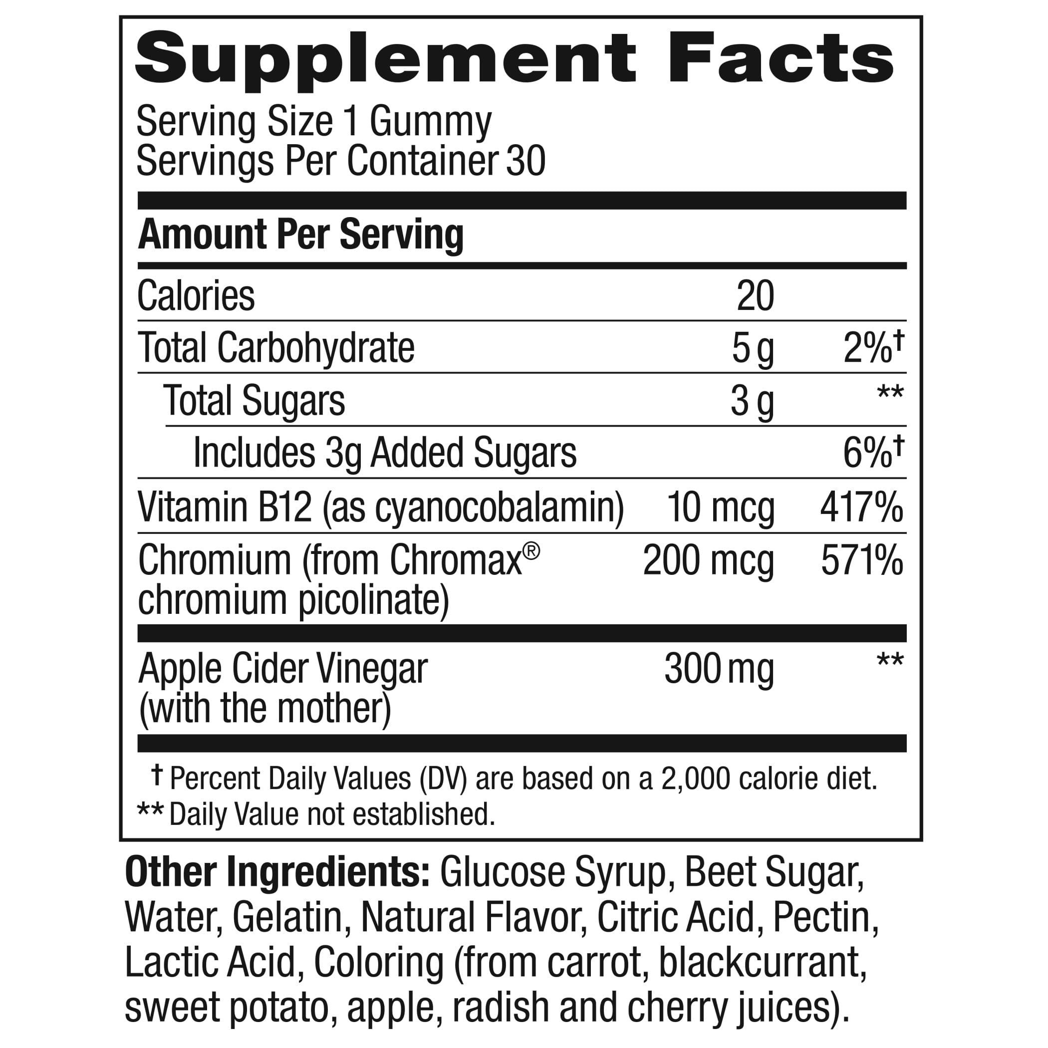 OLLY Metabolism Gummy Rings, Apple Cider Vinegar, Vitamin B12, Chromium, Energy - AB Mystery