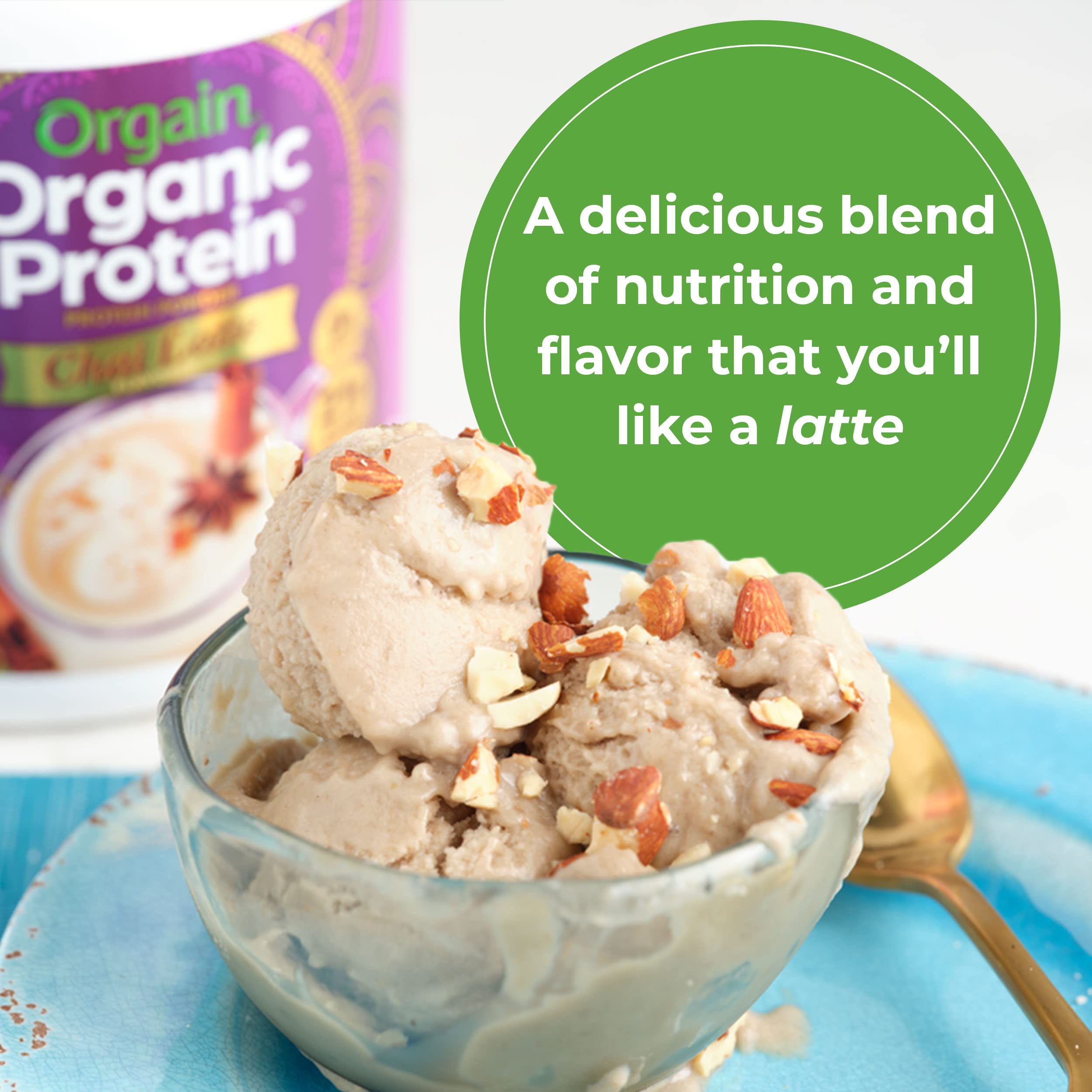 Orgain Organic Vegan Protein Powder, Chai Latte - 21g Plant Based Protein, Gluten Free - AB Mystery