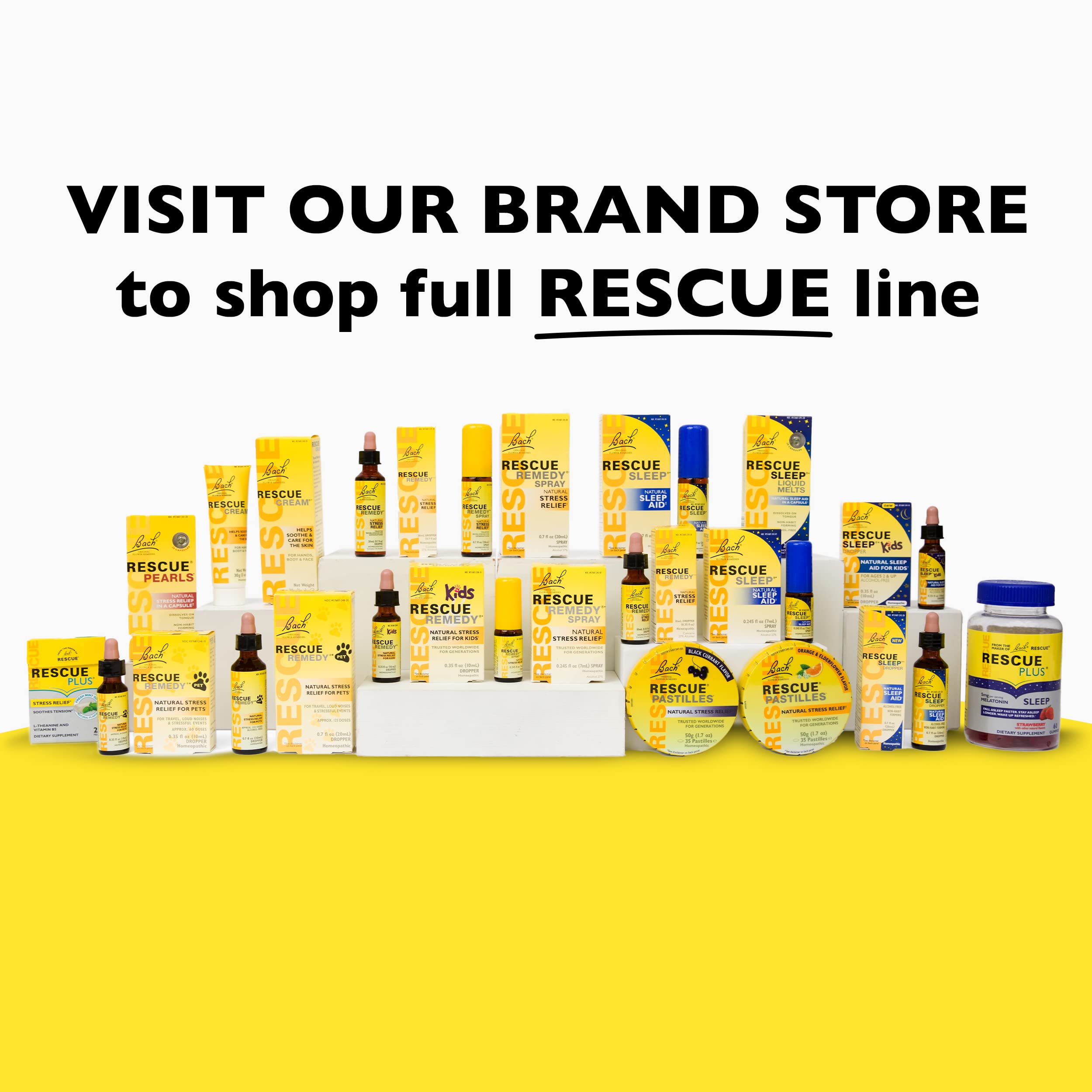 Bach RESCUE PASTILLES, Black Currant Flavor, Natural Stress Relief Lozenges, Homeopathic Flower - AB Mystery