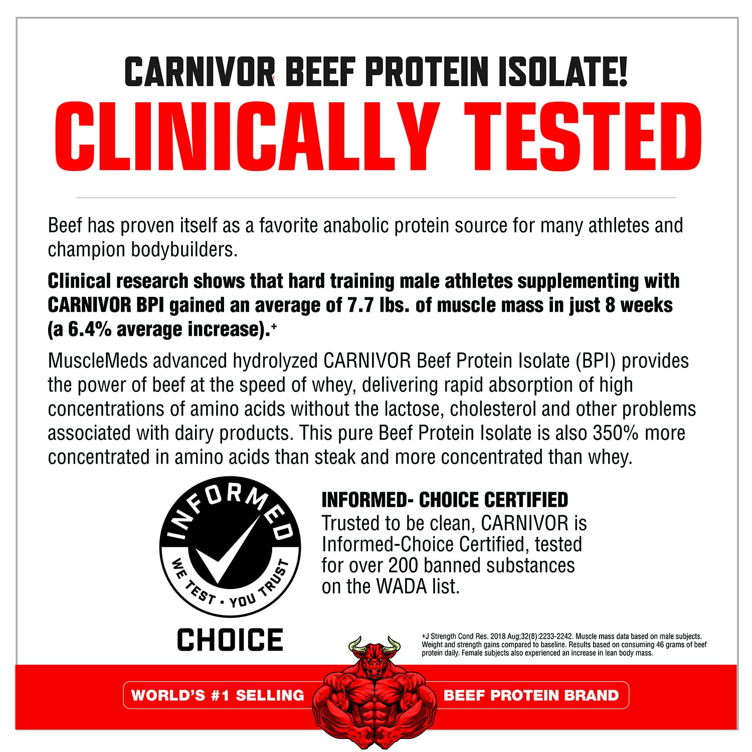 MuscleMeds CARNIVOR Beef Protein Isolate Powder, Muscle Building, Recovery, Lactose - AB Mystery