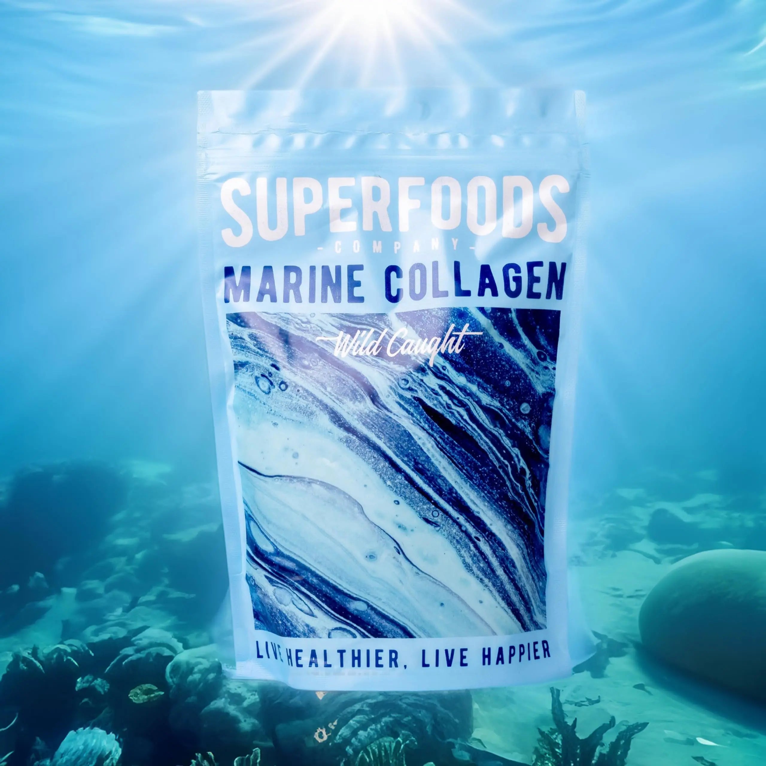 Superfoods Company - Hydrolysed Marine Collagen, Boosts Hair and Skin Health, Unflavoured Superfoods Company