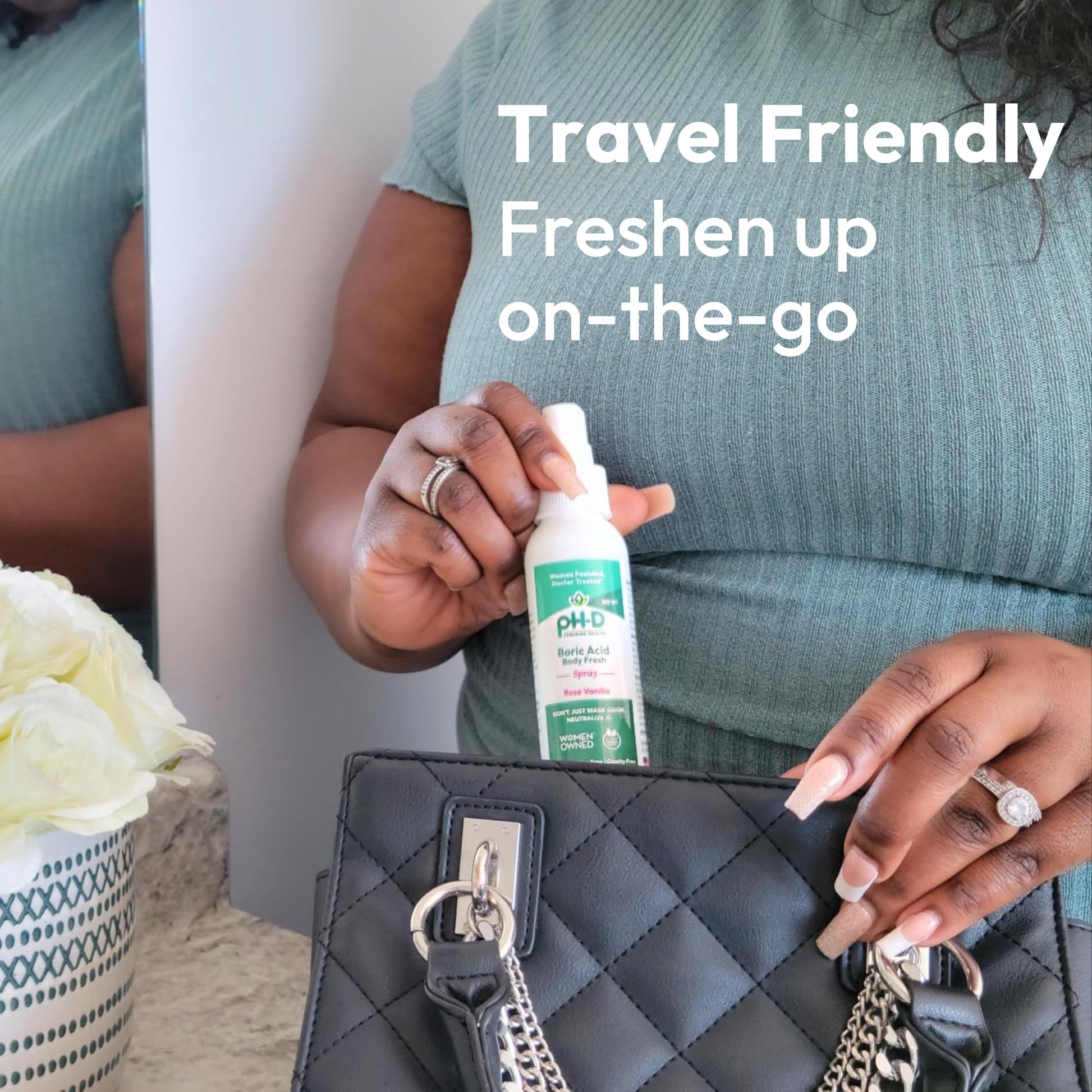 pH-D Feminine Health - Boric Acid Body Fresh Spray - Vegan, Paraben-Free, Plant Based - AB Mystery