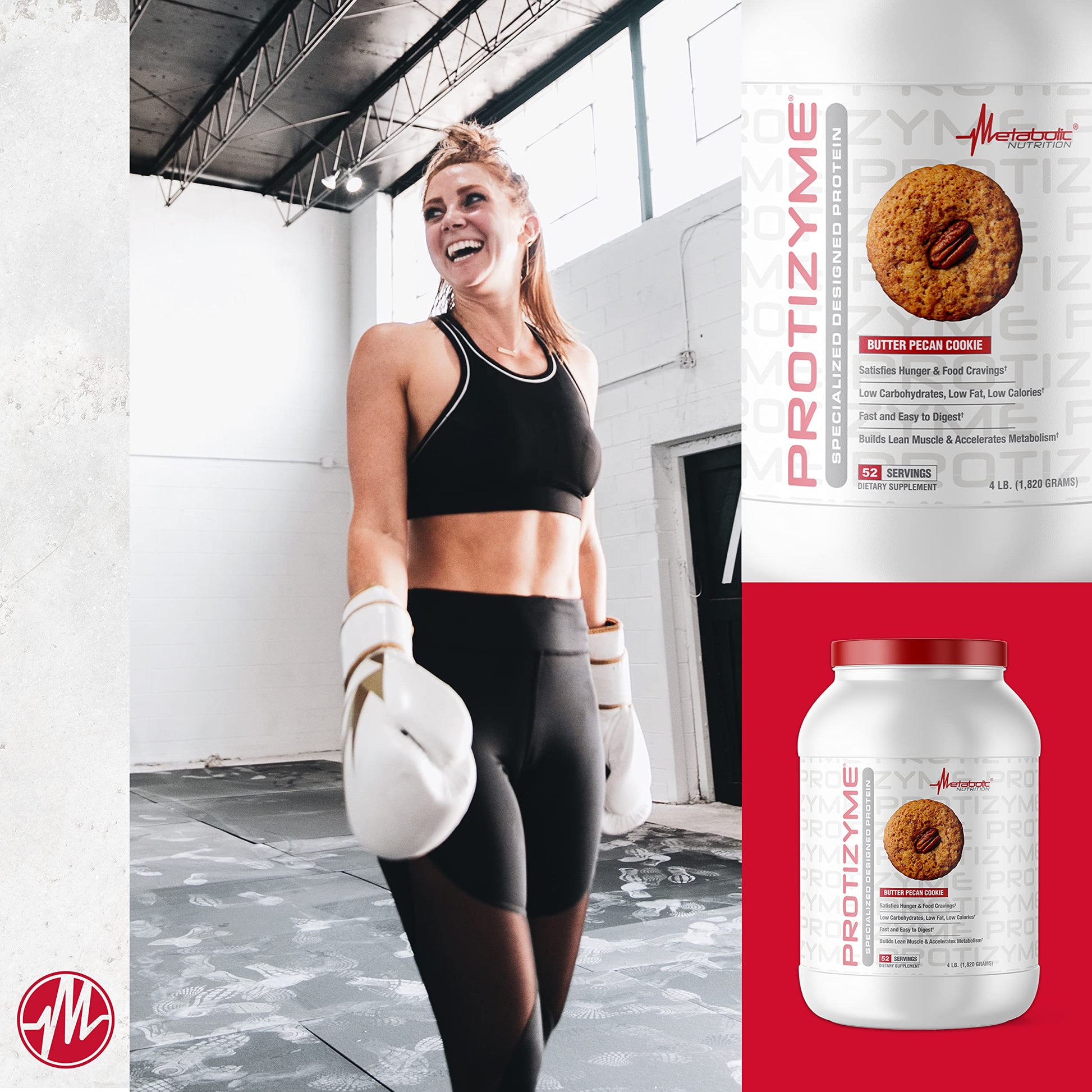 Metabolic Nutrition, Protizyme, 100% Whey Protein Powder, High Protein, Low Carb - AB Mystery