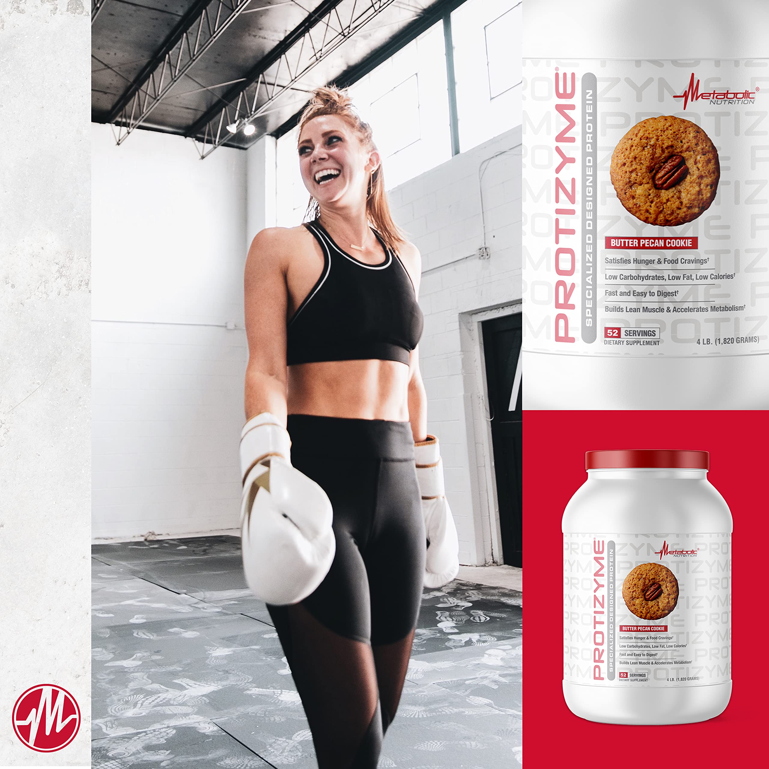 Metabolic Nutrition, Protizyme, 100% Whey Protein Powder, High Protein, Low Carb - AB Mystery