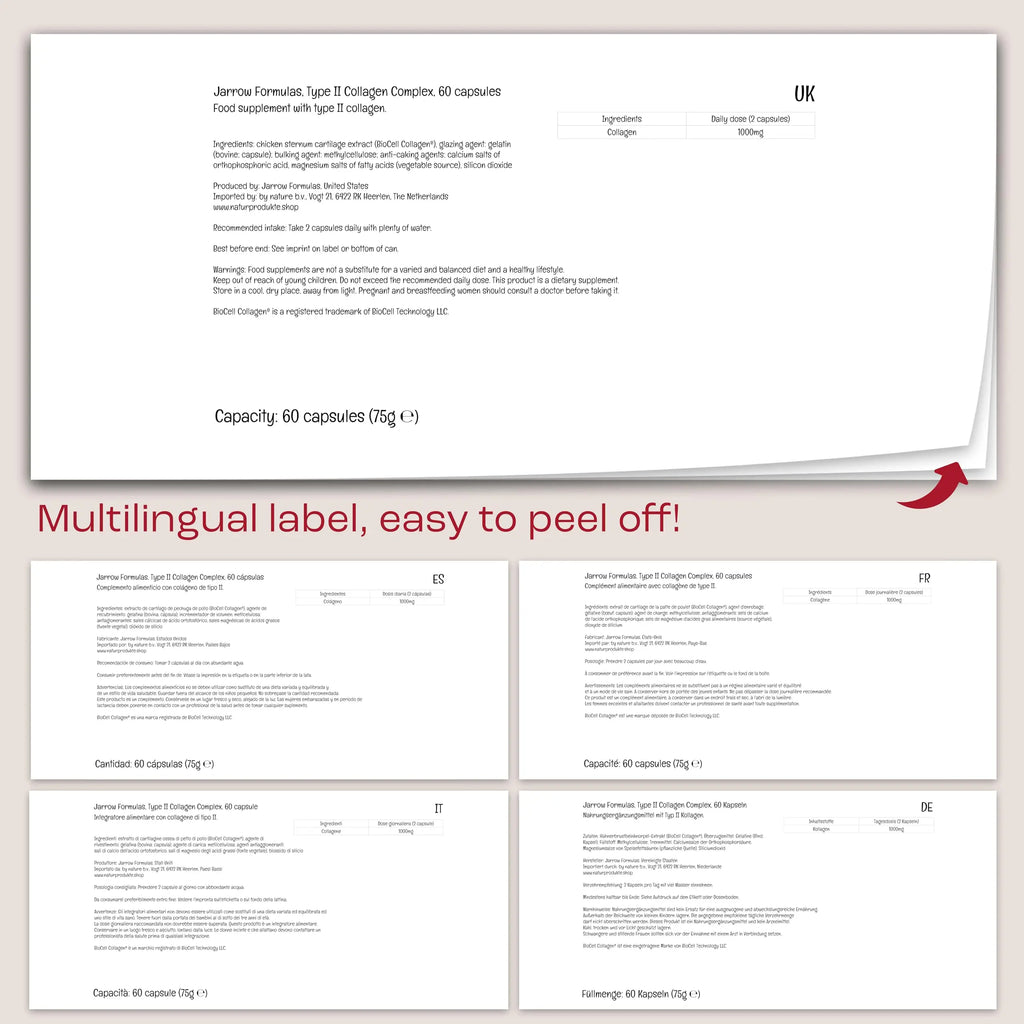 Jarrow Formulas, Type II Collagen Complex (Type 2 Collagen), 60 Capsules - AB Mystery