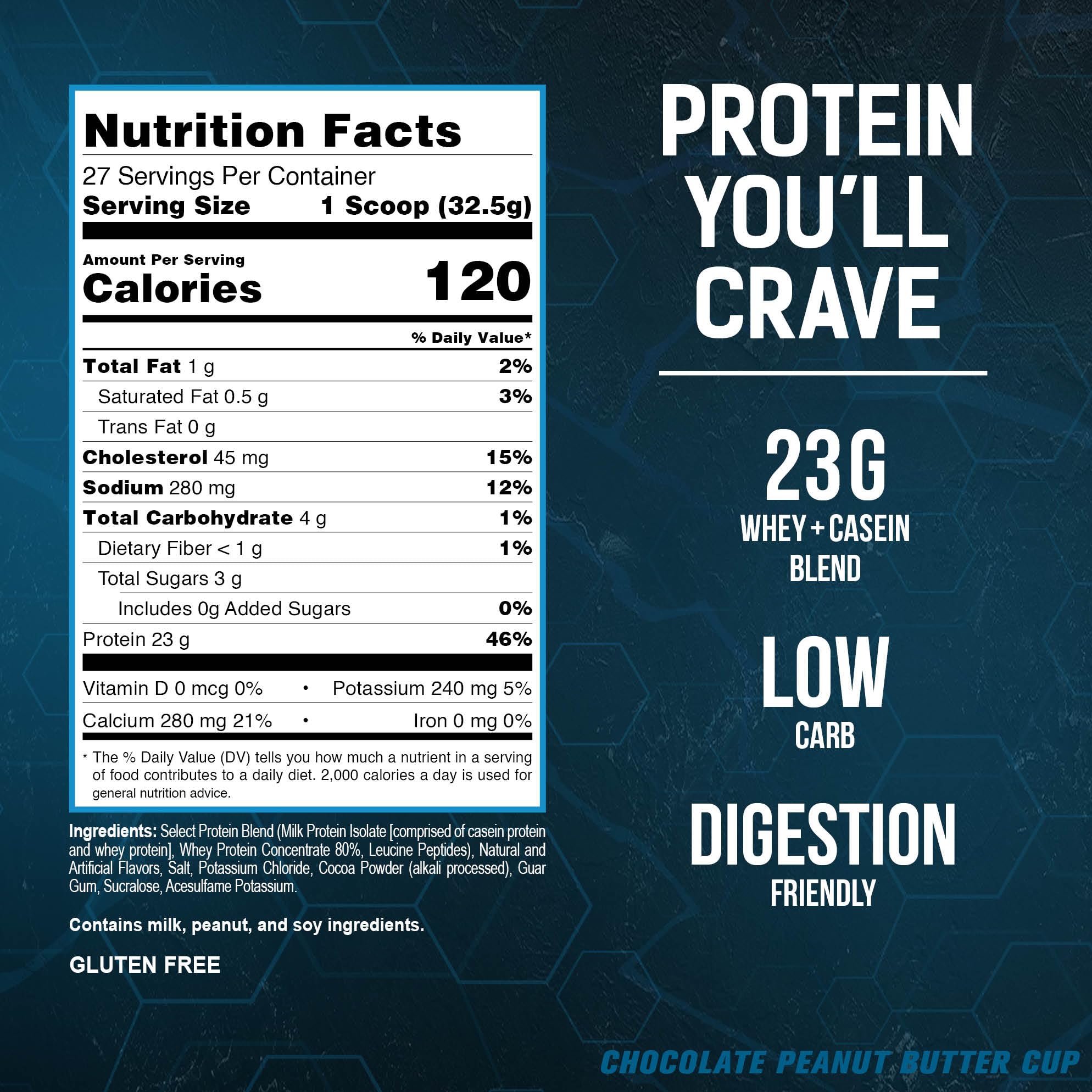 PEScience Select Low Carb Protein Powder, Chocolate Peanut Butter Cup, 27 Serving - AB Mystery