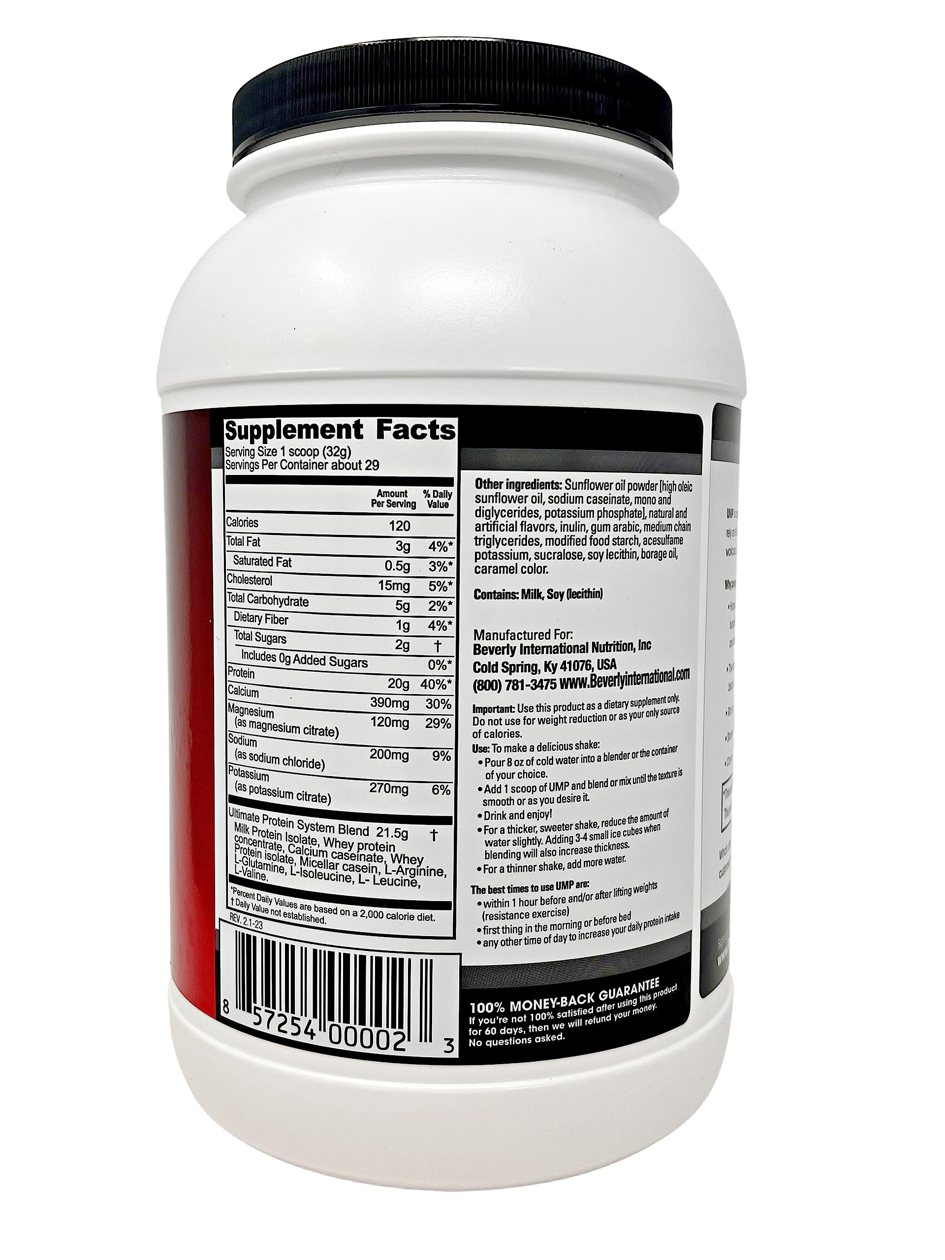 Beverly International UMP Protein Powder, Graham Cracker. Unique Whey-Casein Ratio - AB Mystery