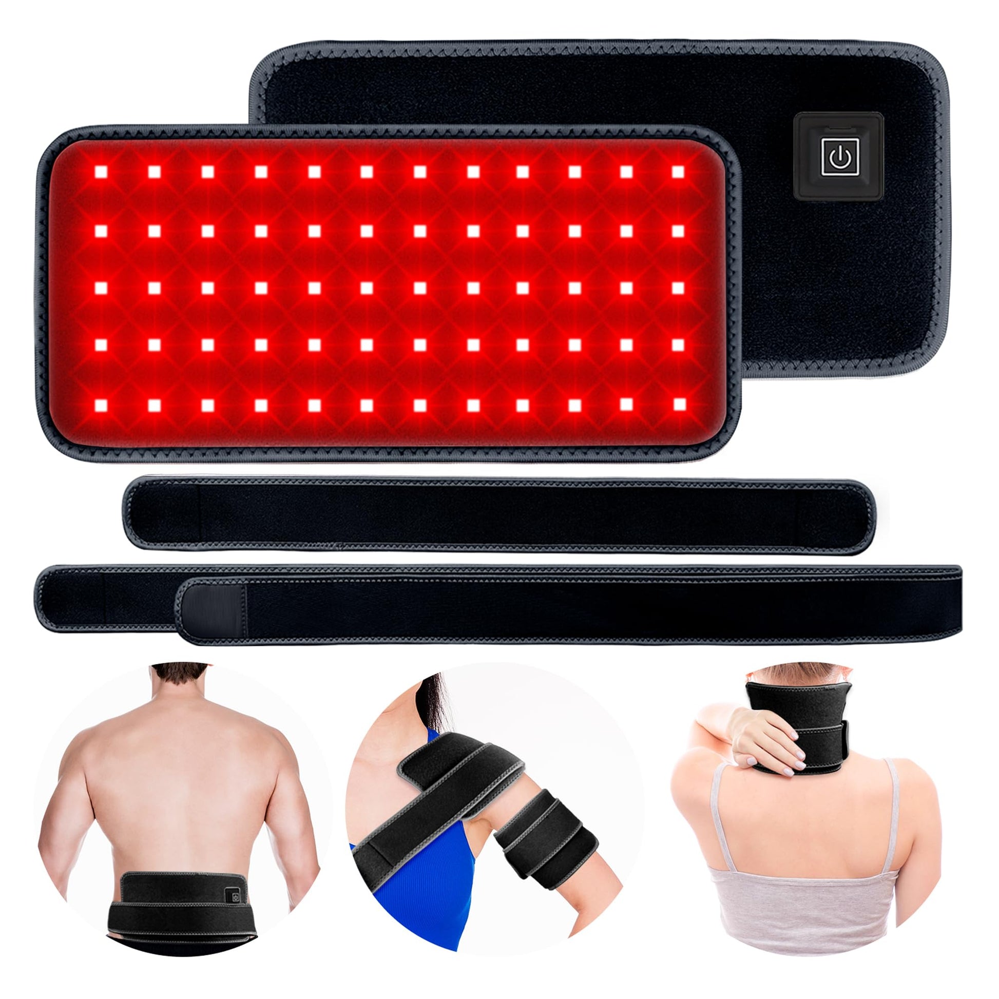 Kate brothers Red Light Therapy Belt - for Neck Near Infrared Light Therapy & Red Light Therapy - AB Mystery