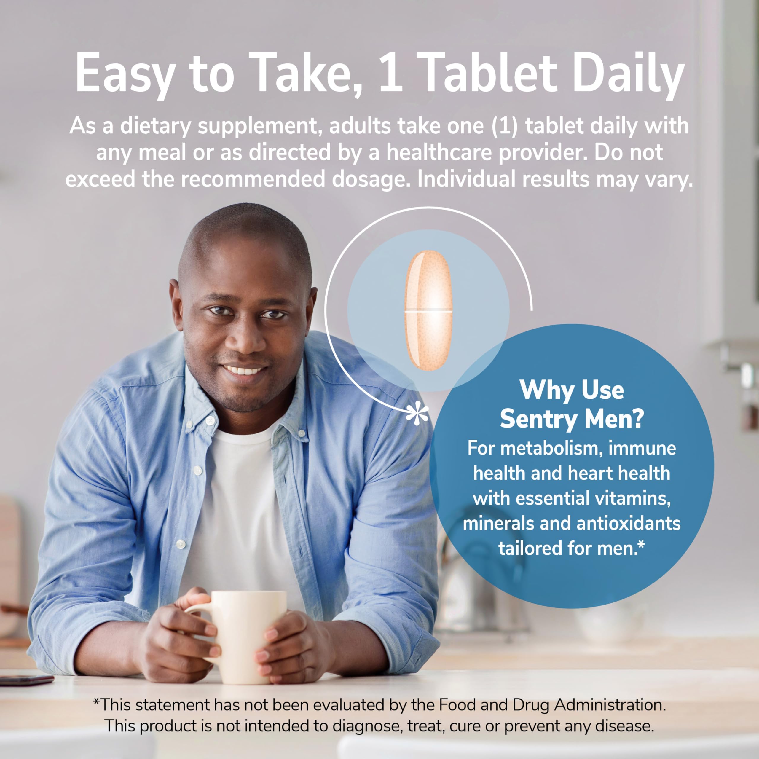 21st Century Sentry Men Multivitamin, 120 Count - AB Mystery