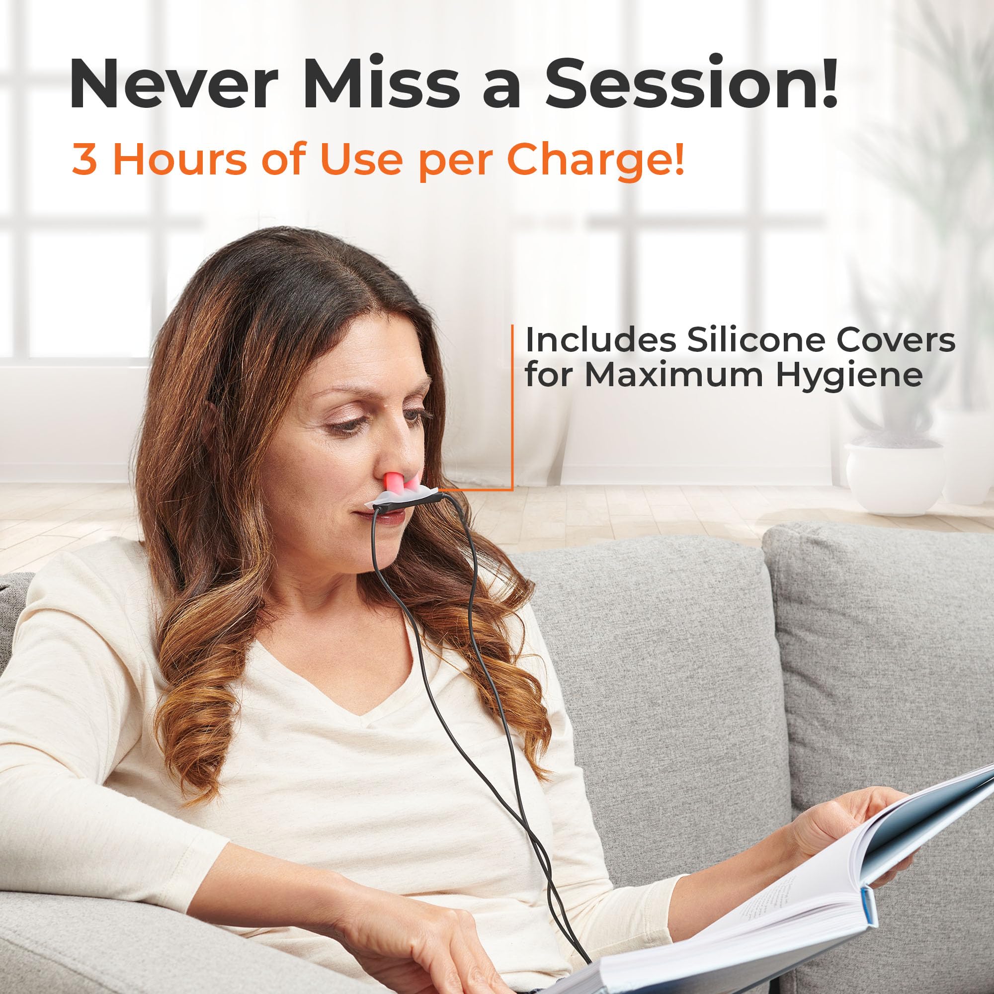 Lifepro Red Light Therapy Device for Nose & Ears - Portable Red and Near Infrared Light Therapy - AB Mystery