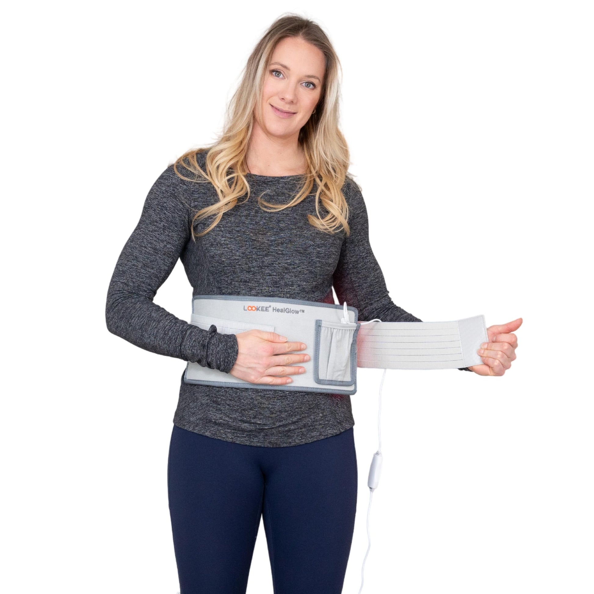 LOOKEE HealGlow Pro Medical Infrared & Red-Light Therapy Belt - LED Technology - 60W Powerful - AB Mystery