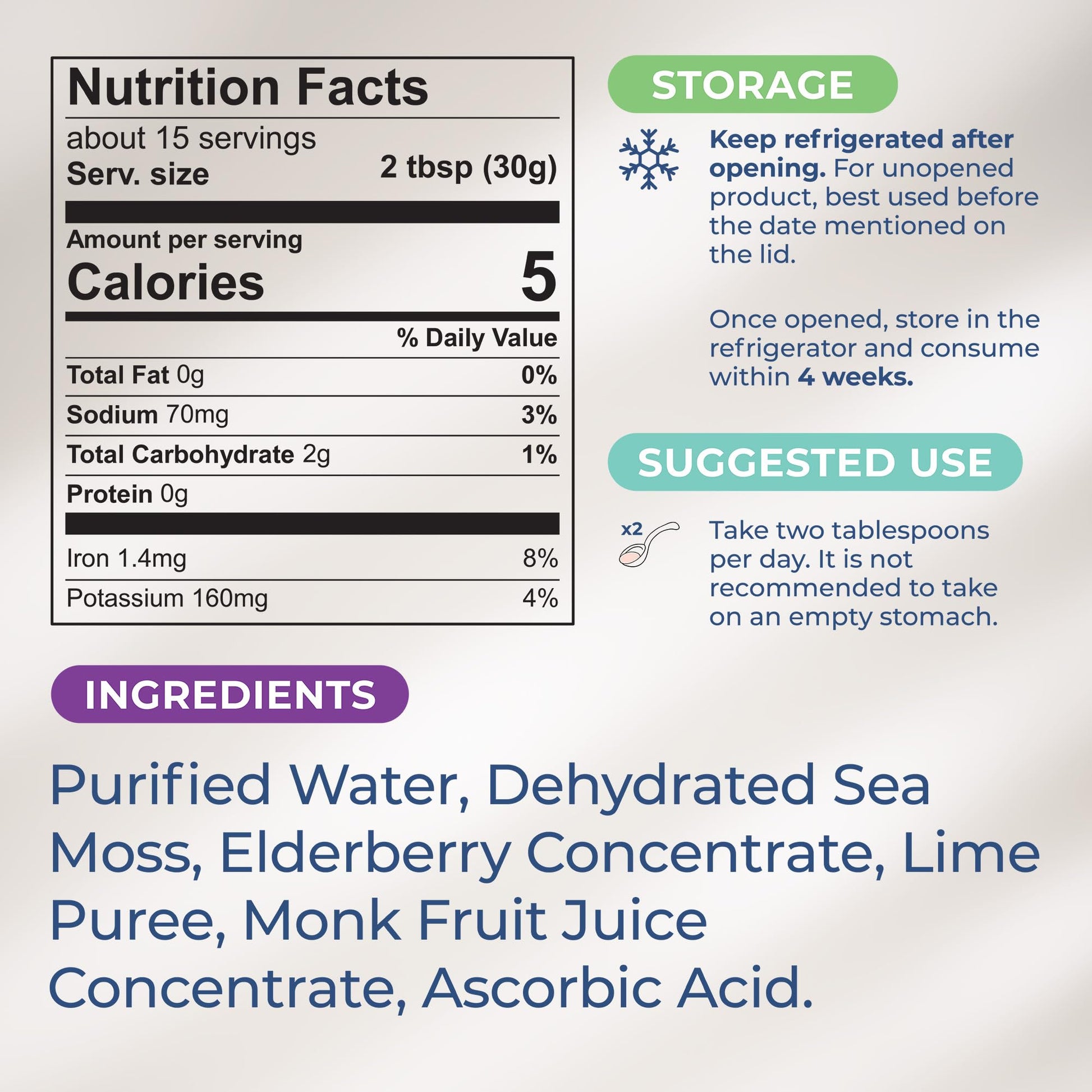 TrueSeaMoss Wildcrafted Irish Sea Moss Gel – Nutritious Organic Raw Seamoss Rich - AB Mystery