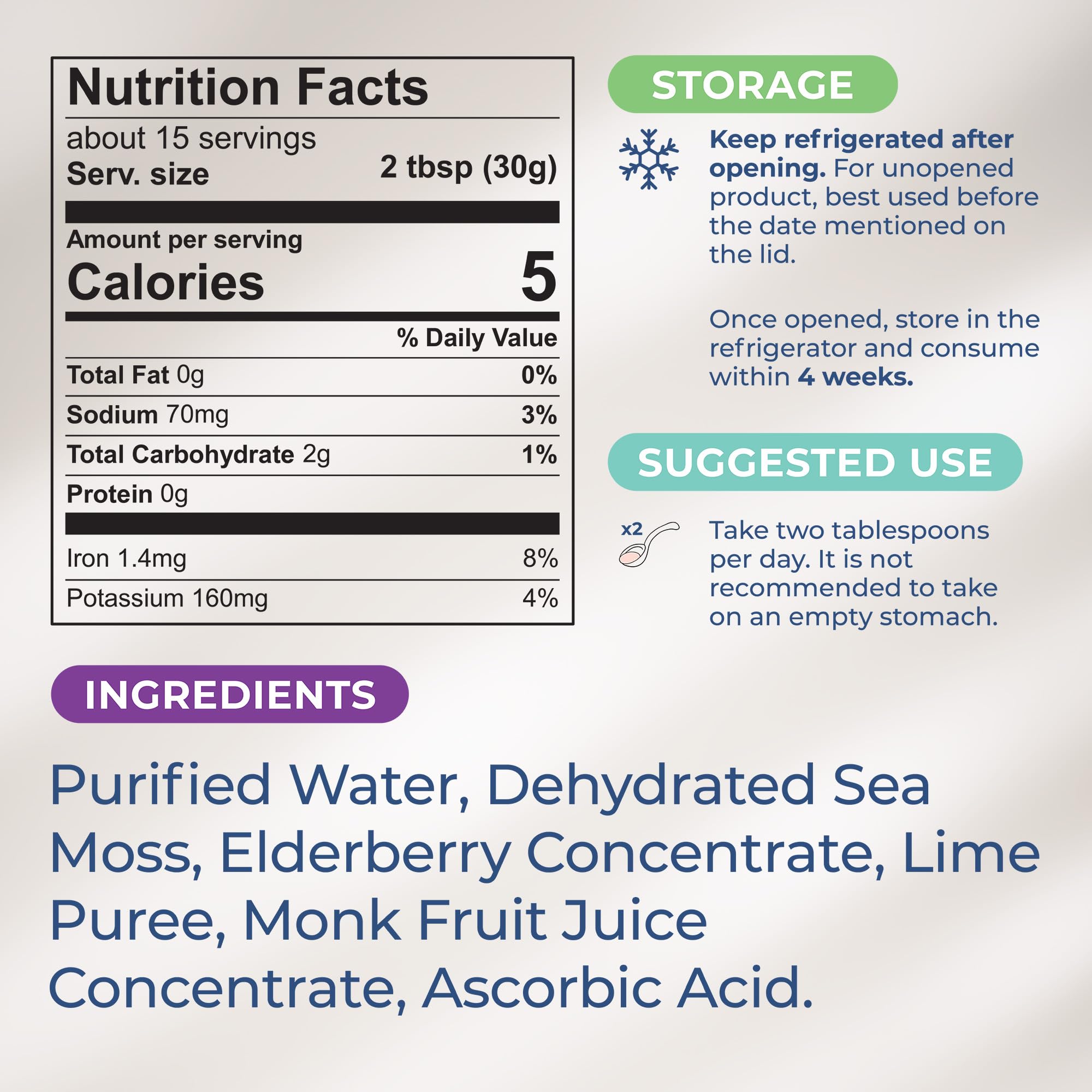 TrueSeaMoss Wildcrafted Irish Sea Moss Gel – Nutritious Organic Raw Seamoss Rich - AB Mystery