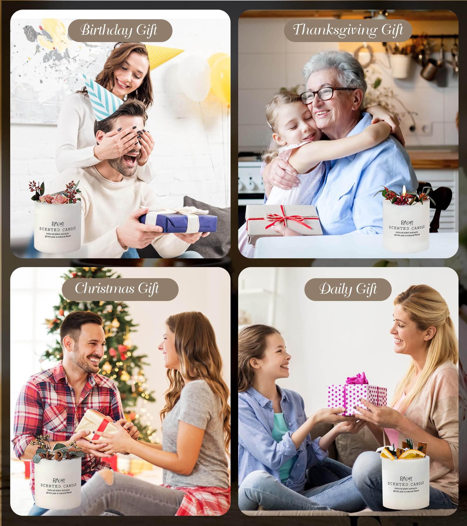 Candles Clearance | Eucalyptus & Orange Aromatherapy Candles | 10 oz Scented Candles - AB Mystery