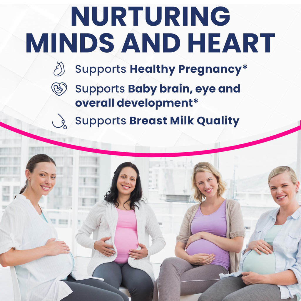 Introductory Offer Prenatal DHA Supplements - Vegan 800mg DHA DPA Plant Based Omega 3 Vita Miracle