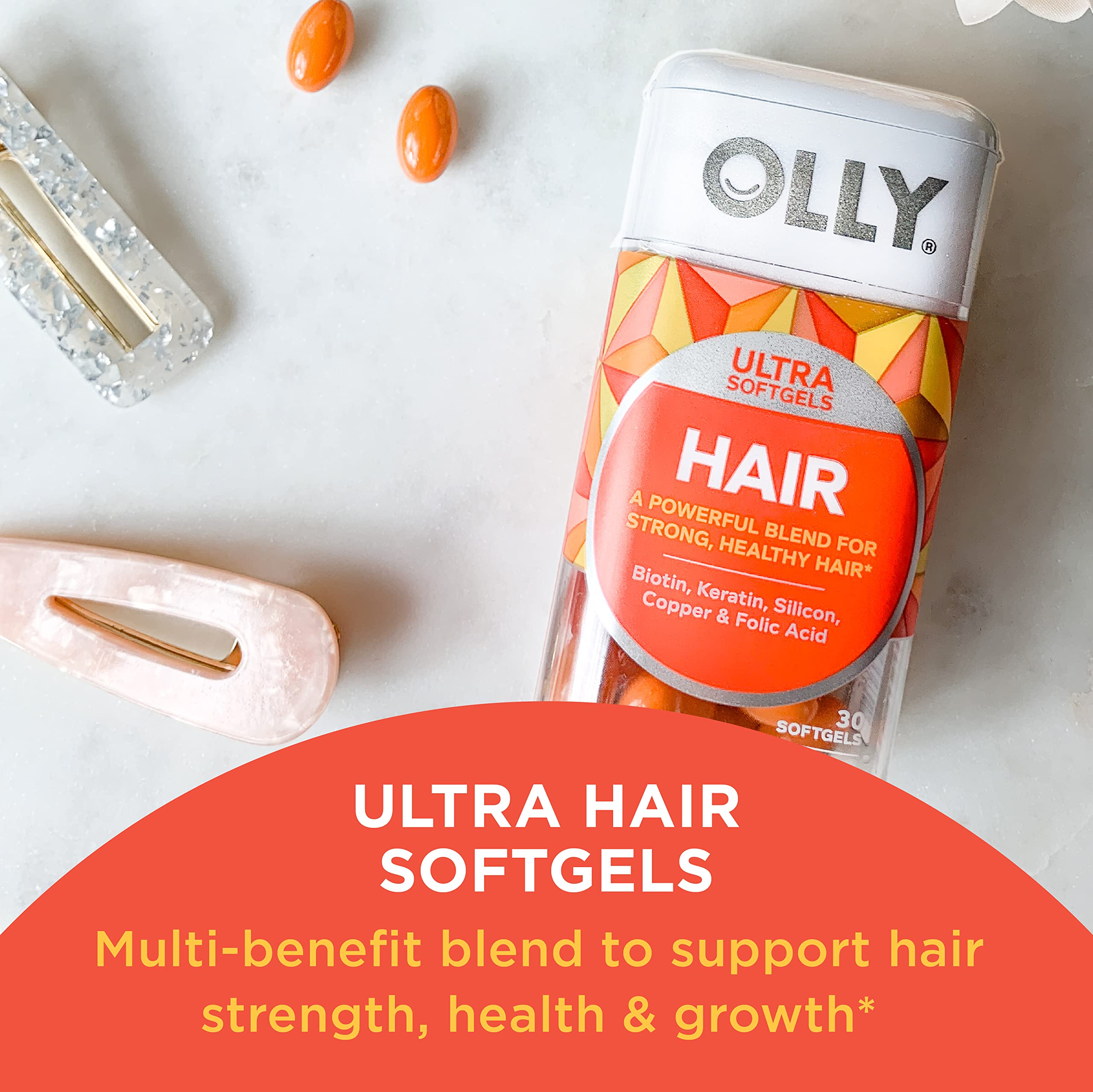 OLLY Ultra Strength Prenatal Multivitamin Softgels, Supports Healthy Growth