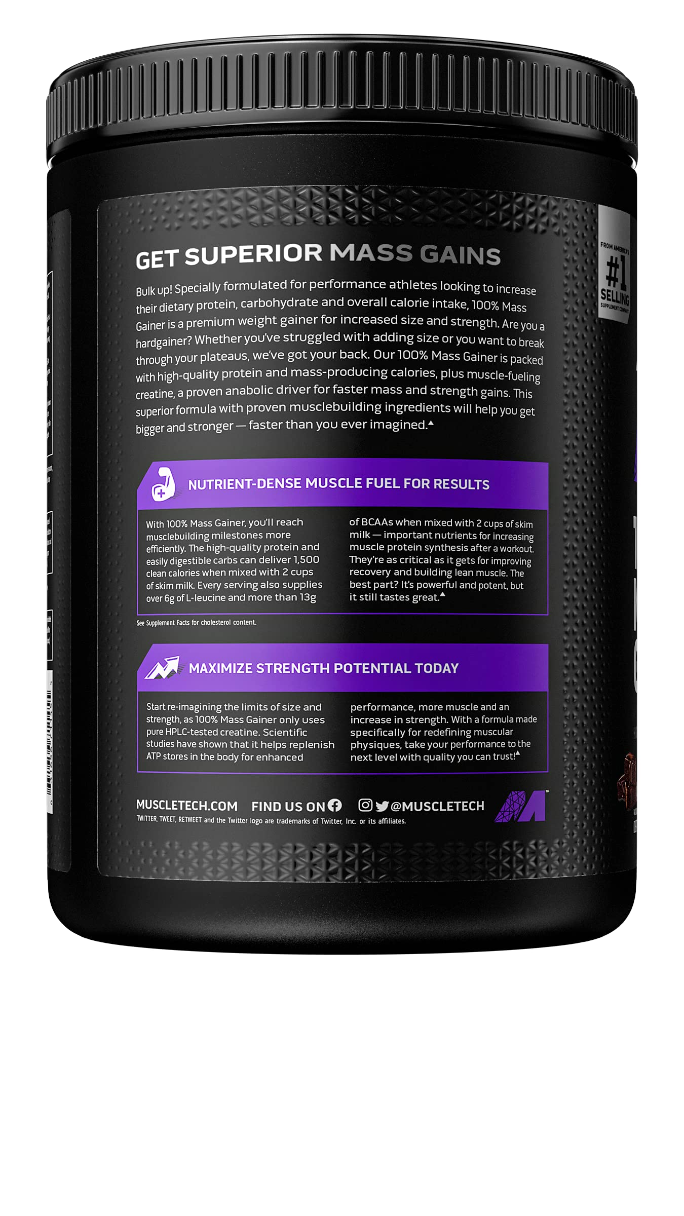 Mass Gainer MuscleTech 100% Mass Gainer Protein Powder Protein Powder for Muscle - AB Mystery