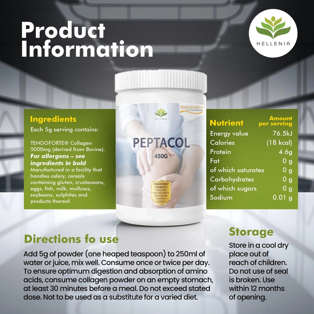 PEPTACOL TENDOFORTE® Bioactive Collagen Peptides® - 450g - AB Mystery