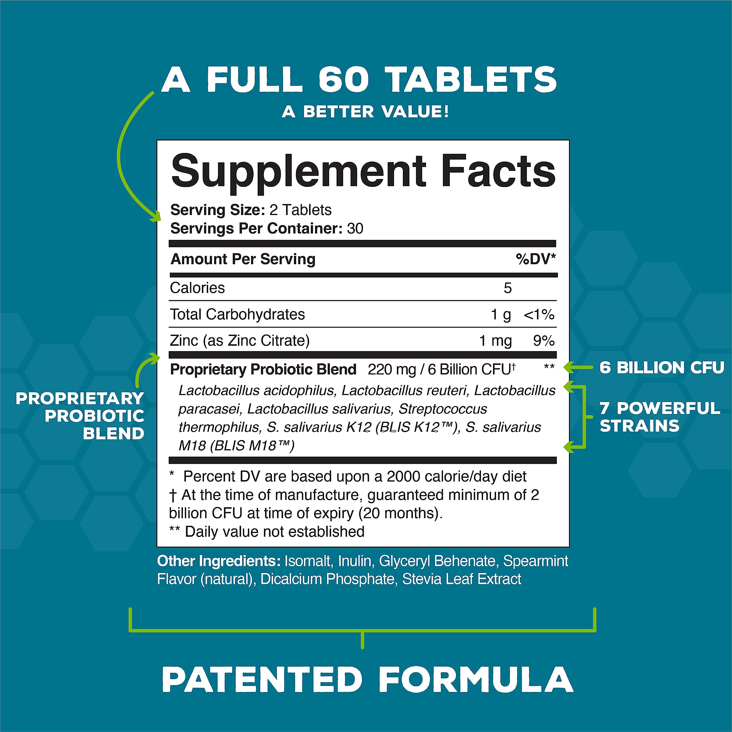 Oral Probiotics for Mouth Bad Breath Treatment for Adults: Dentist Formulated Advanced - AB Mystery