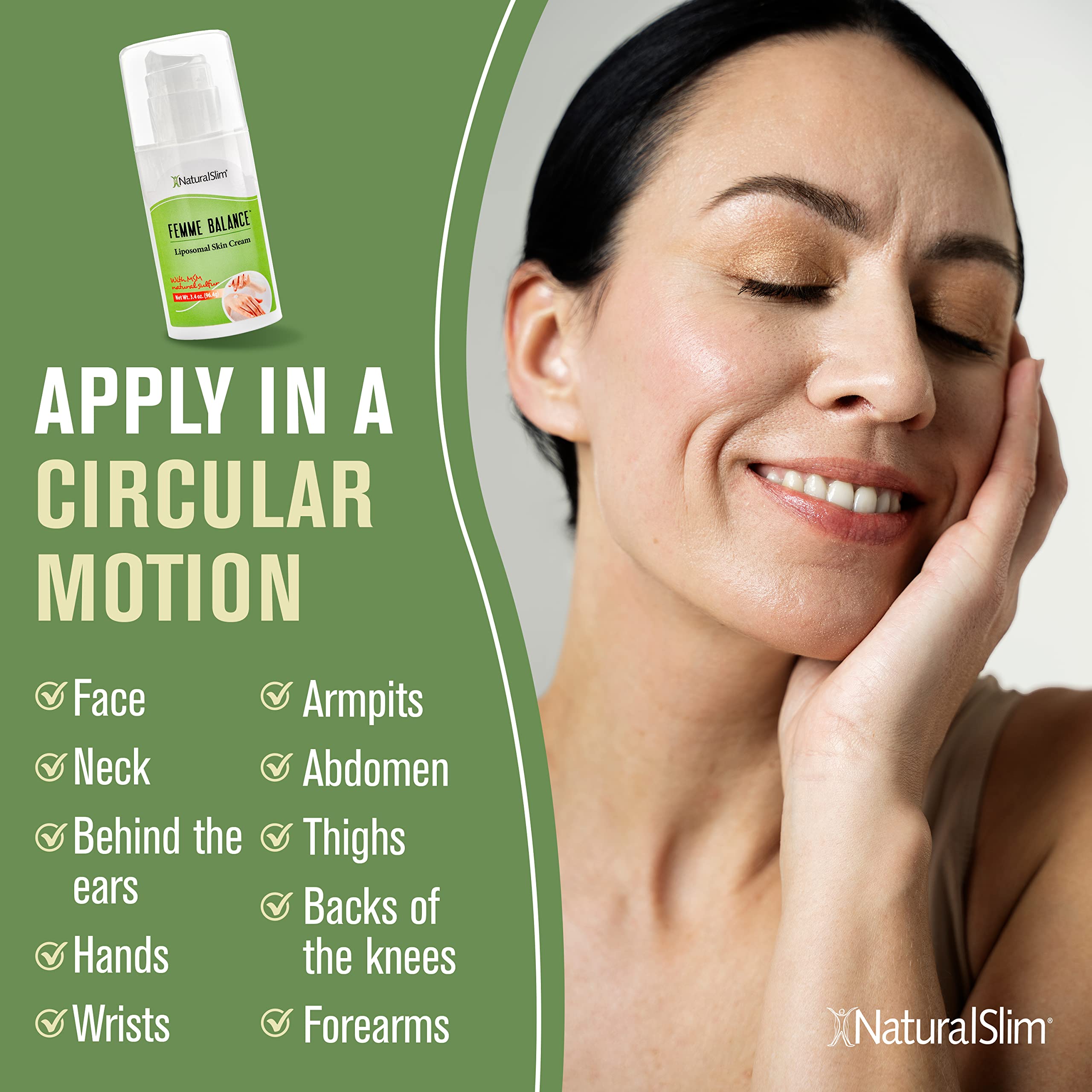 NaturalSlim Femme Balance - Progesterone Cream for Women - Natural Hormonal Balance & Menopause - AB Mystery